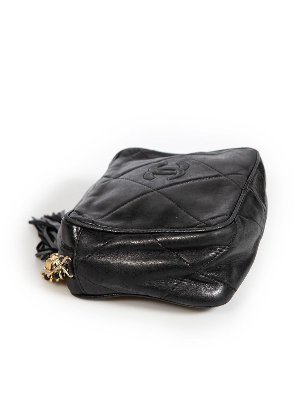 Chanel 1986 - 1988 Black Vintage CC Camera Bag 4