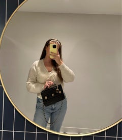 Chanel 1986 Vintage Black Quilted Lambskin Small Classic Flap Bag