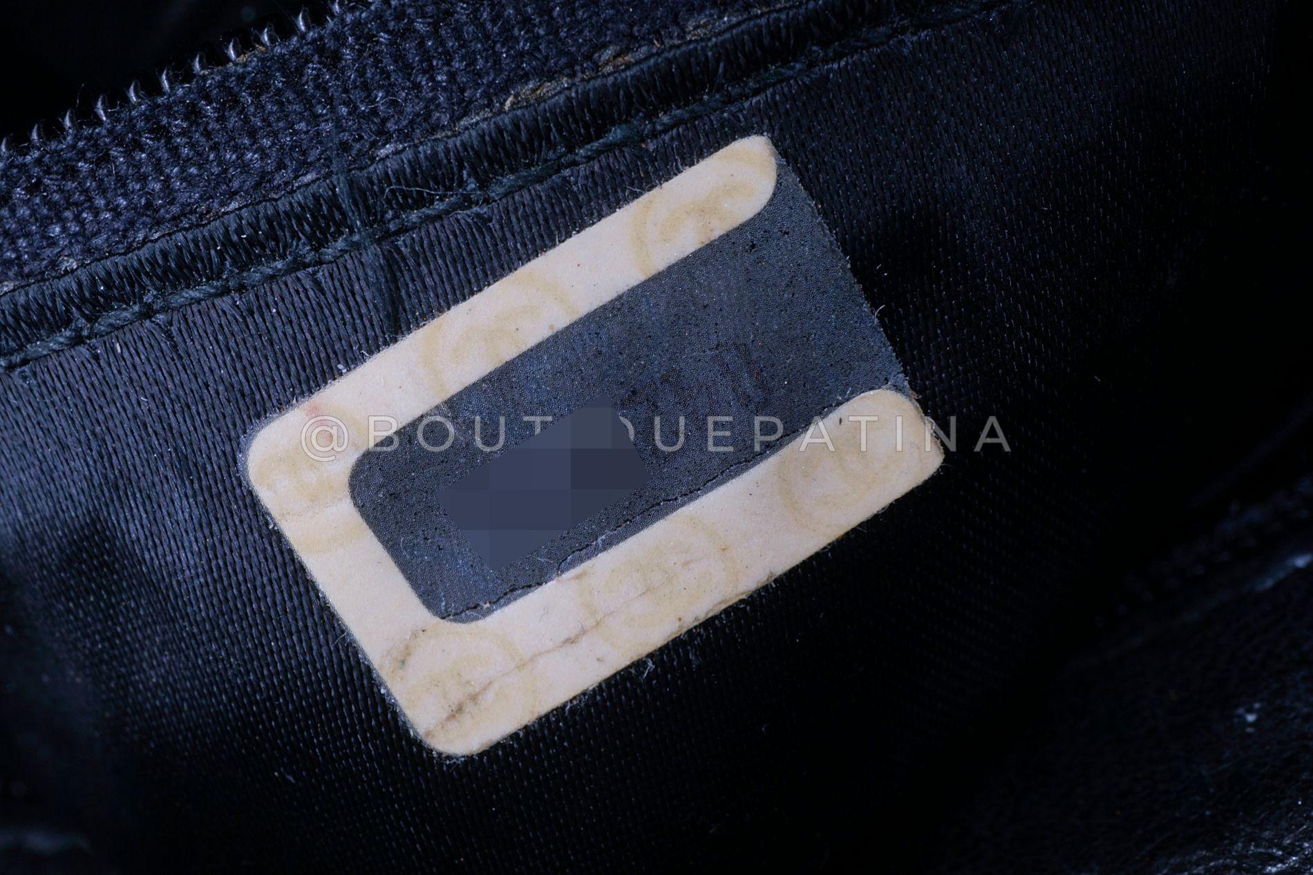Chanel 1986 Vintage Negro Lentejuelas Noche Embrague Bolsa Crossbody 68583 en venta 9