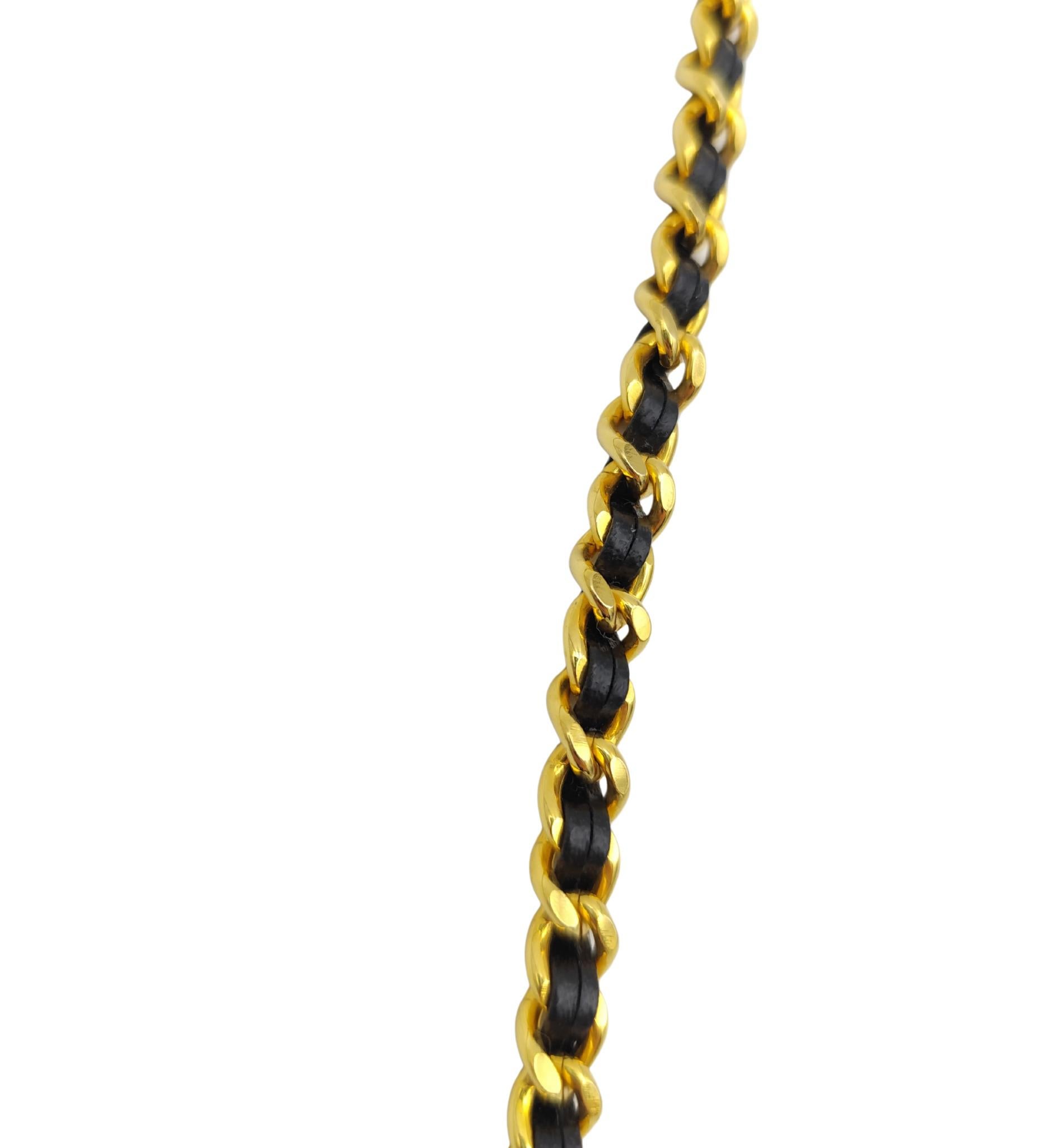 Chanel 1987 black velvet chain and leather strap micro mini bag For Sale 10