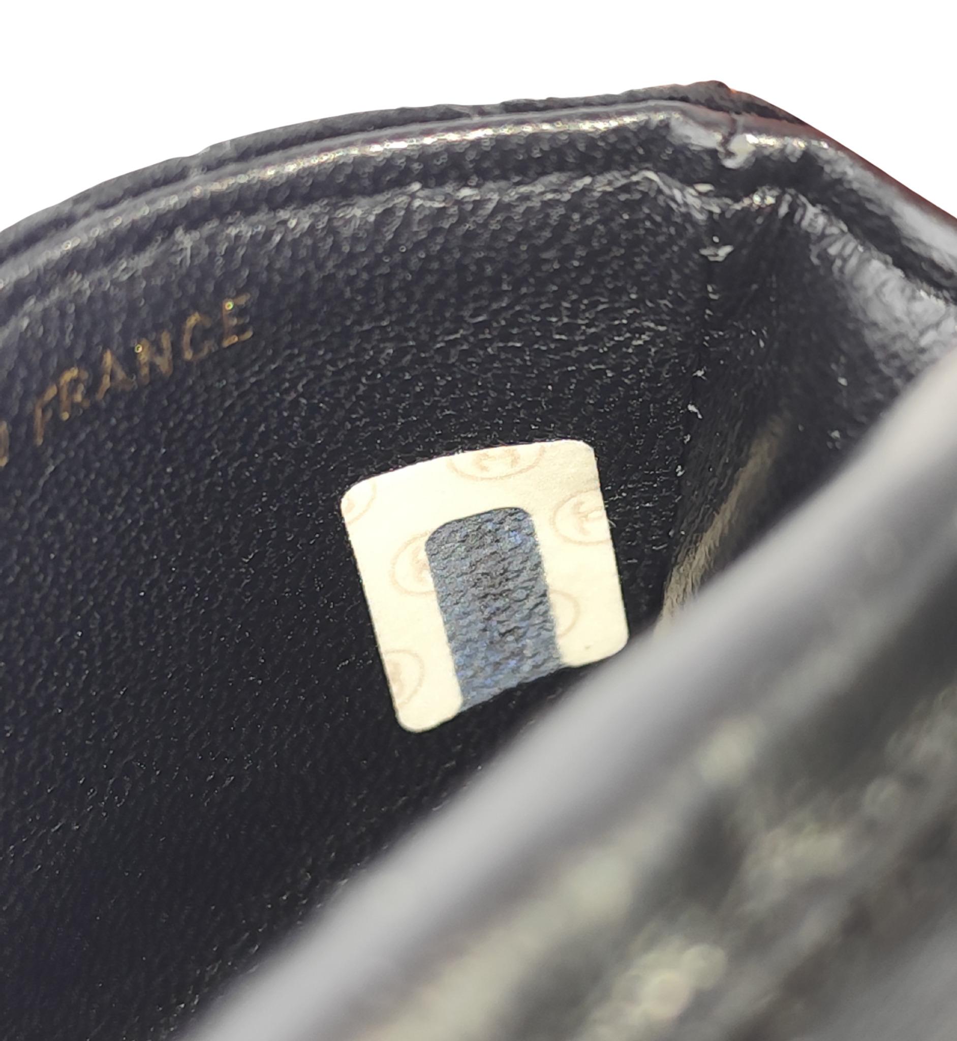 Chanel 1987 black velvet chain and leather strap micro mini bag For Sale 15