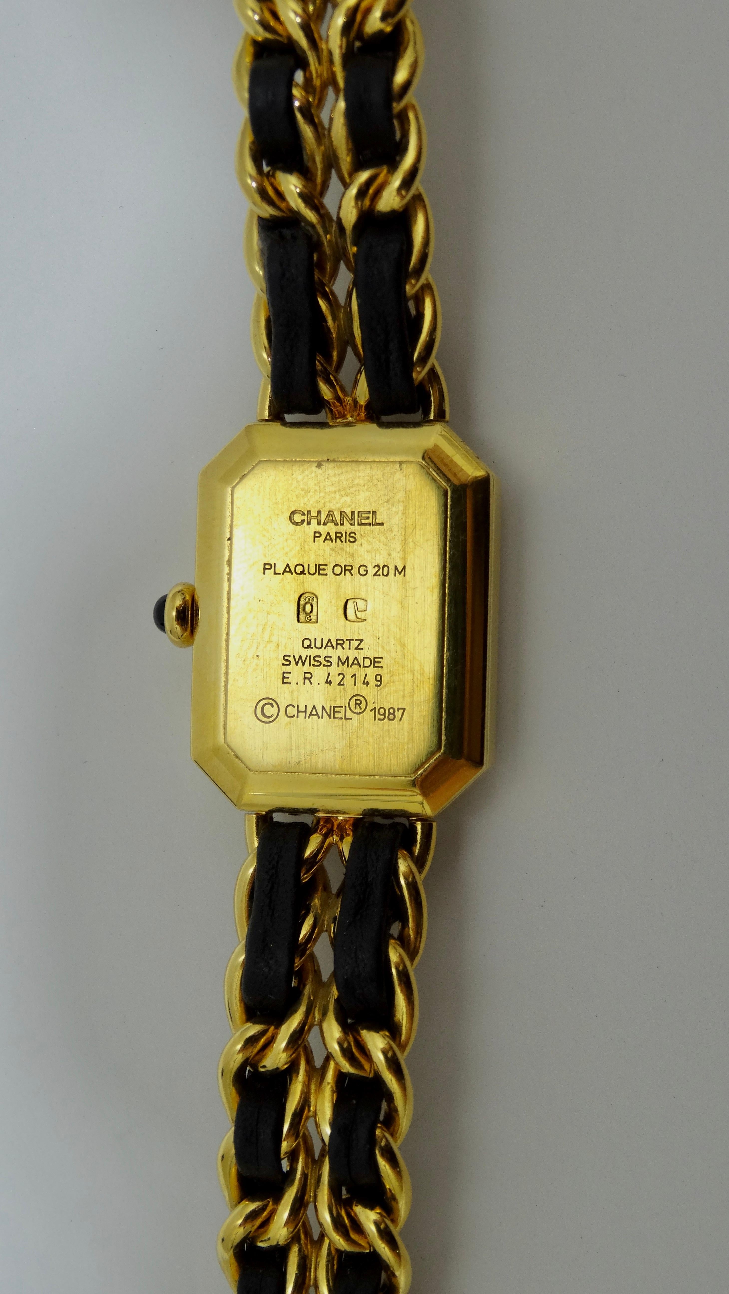 Chanel 1987 Premier Quartz Watch In Excellent Condition In Scottsdale, AZ