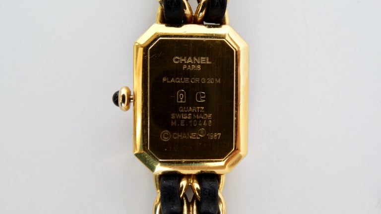 Chanel Premiere Rock Quartz Watch Plated Metal and Leather 20 at 1stDibs  chanel  vintage watch 1987 price, chanel premiere rock watch gold, chanel steel and  leather watch
