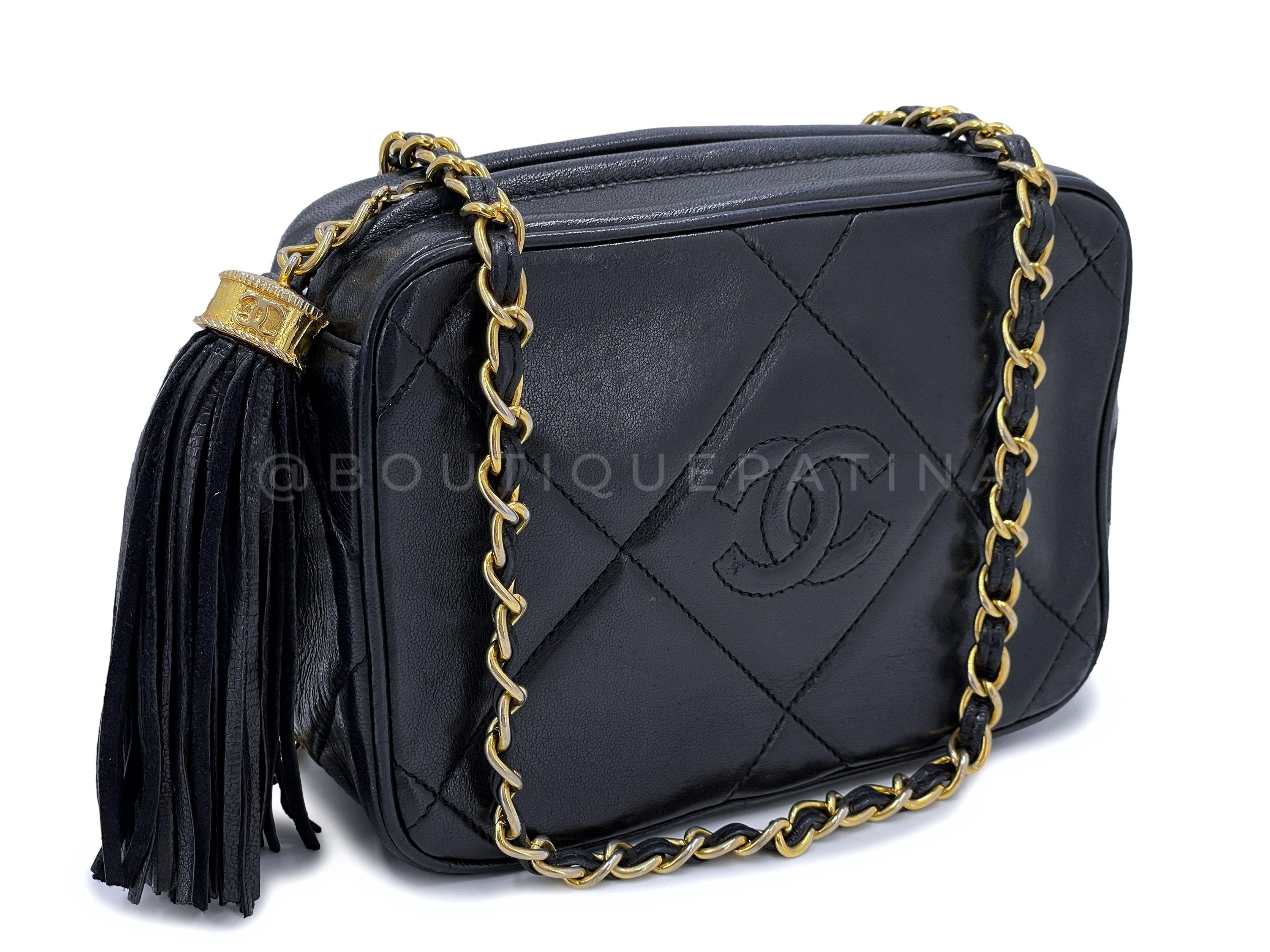 Store item: 66971
Established 19 years ago, Boutique Patina has specialized in sourcing and curating the best condition preowned vintage Chanel leather treasures by searching closets around the world. 

This is a vintage classic. A 0 million series
