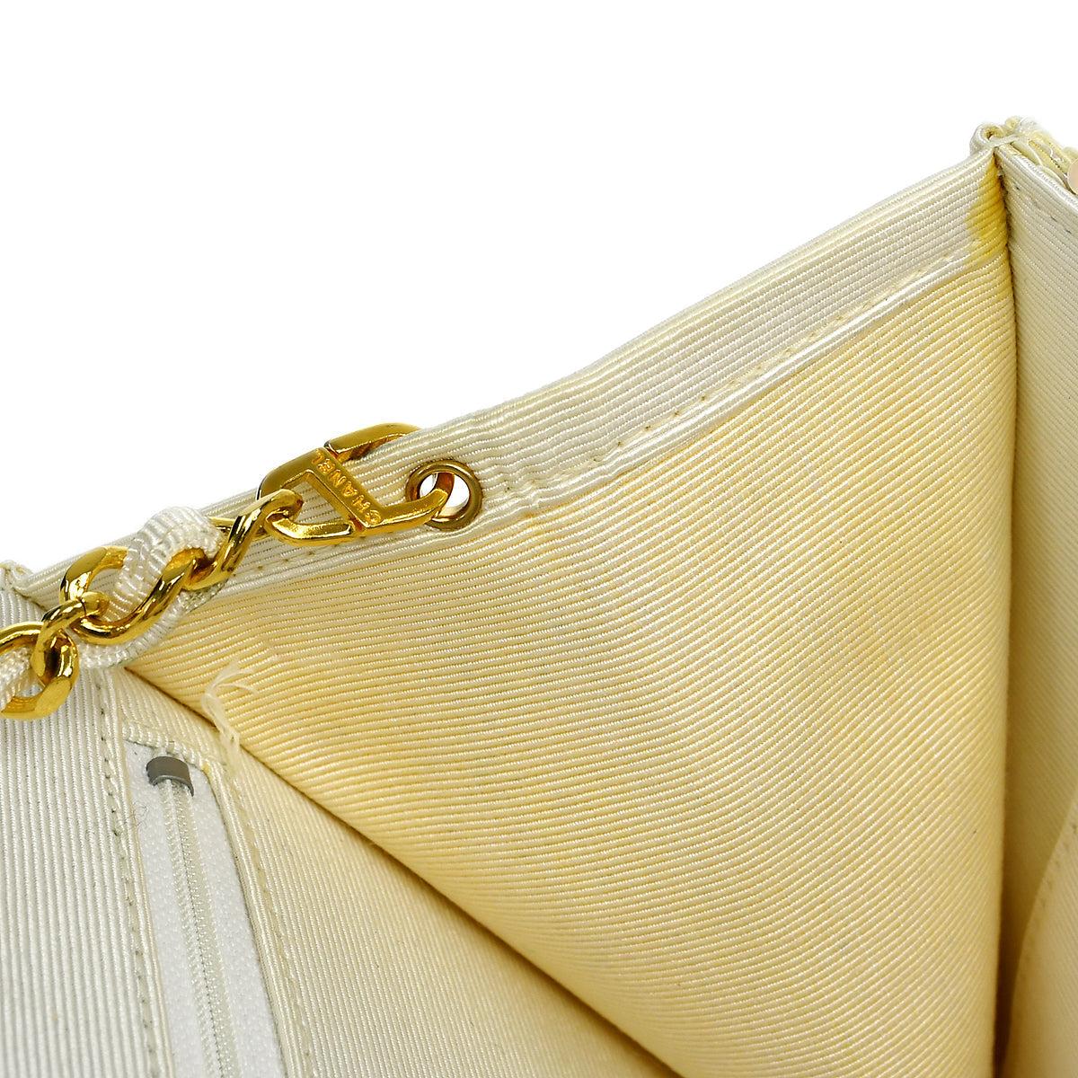 Chanel 1989-1991 Straight Flap Medium Sequin Bag For Sale 4