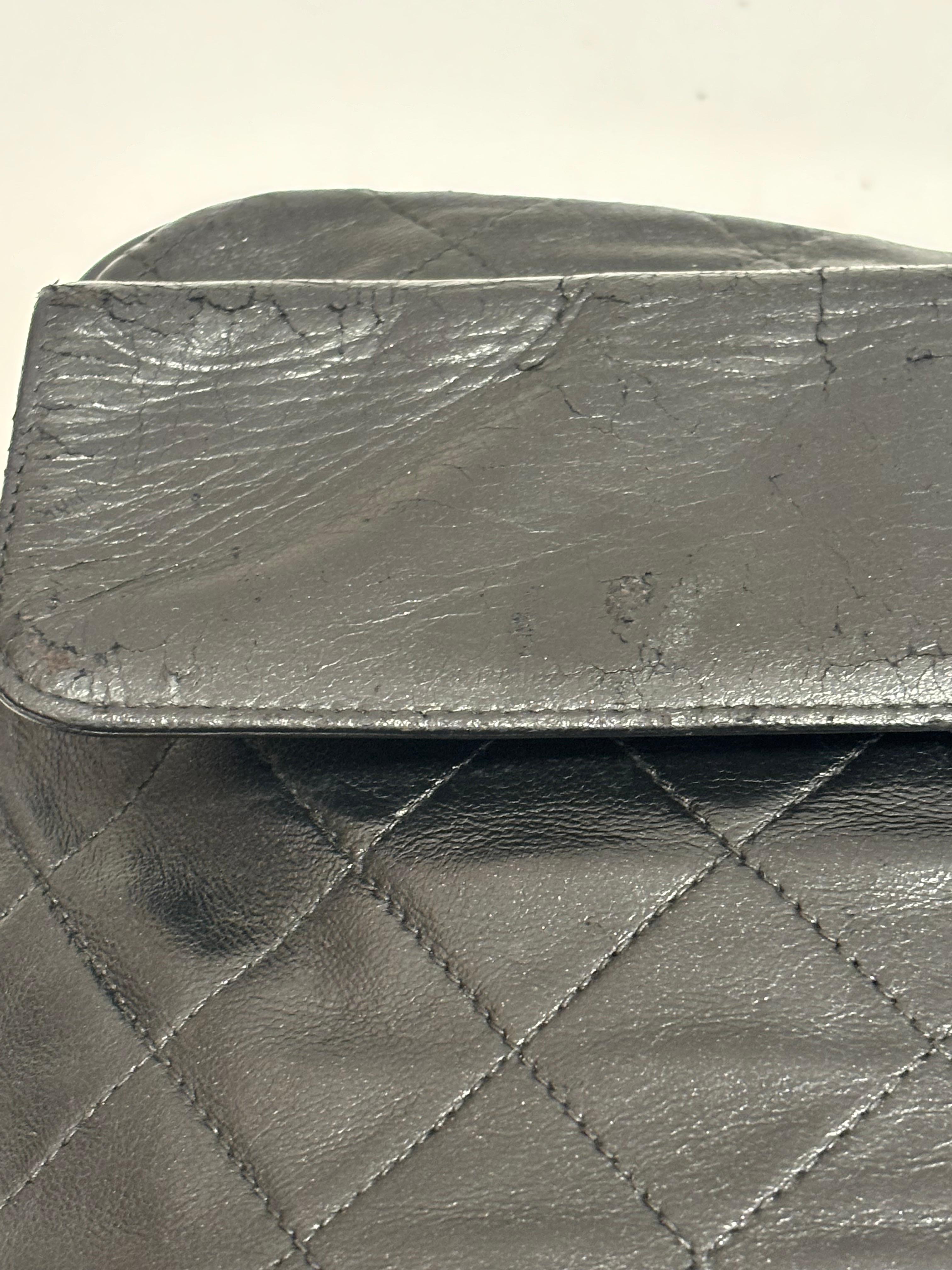 Chanel 1989-91 Quilted Lambskin Leather Camera Bag with Tassels w/Entrupy COA 4