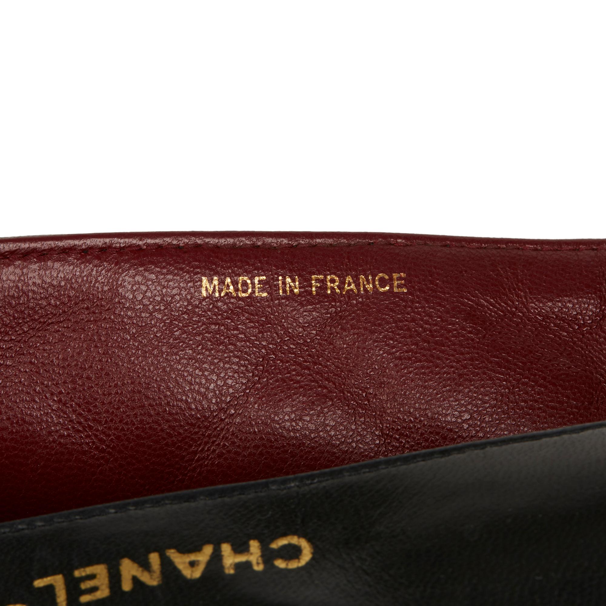 Chanel 1990 Black Quilted Lambskin Vintage Medium Diana Classic Single Flap Bag 5
