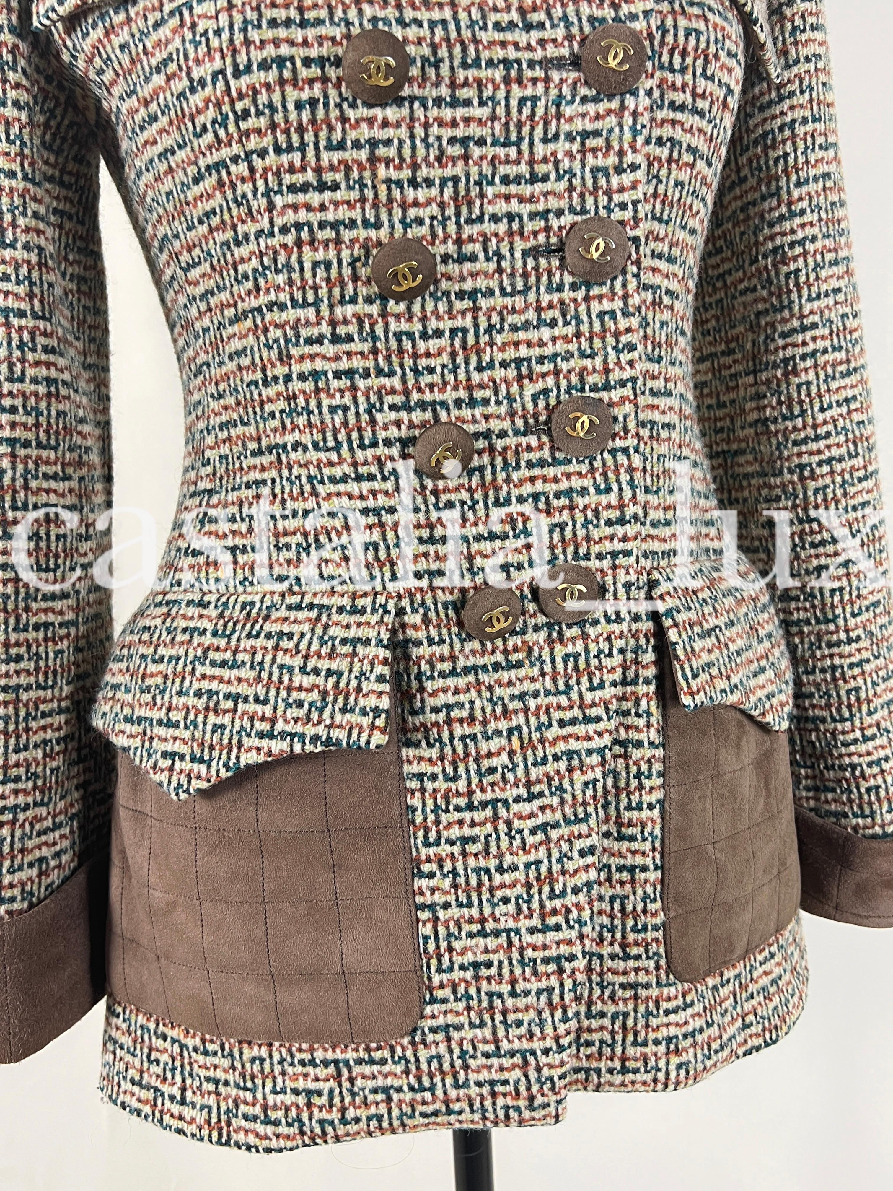Chanel 1990 Iconic Old English Style Tweed Jacket 7