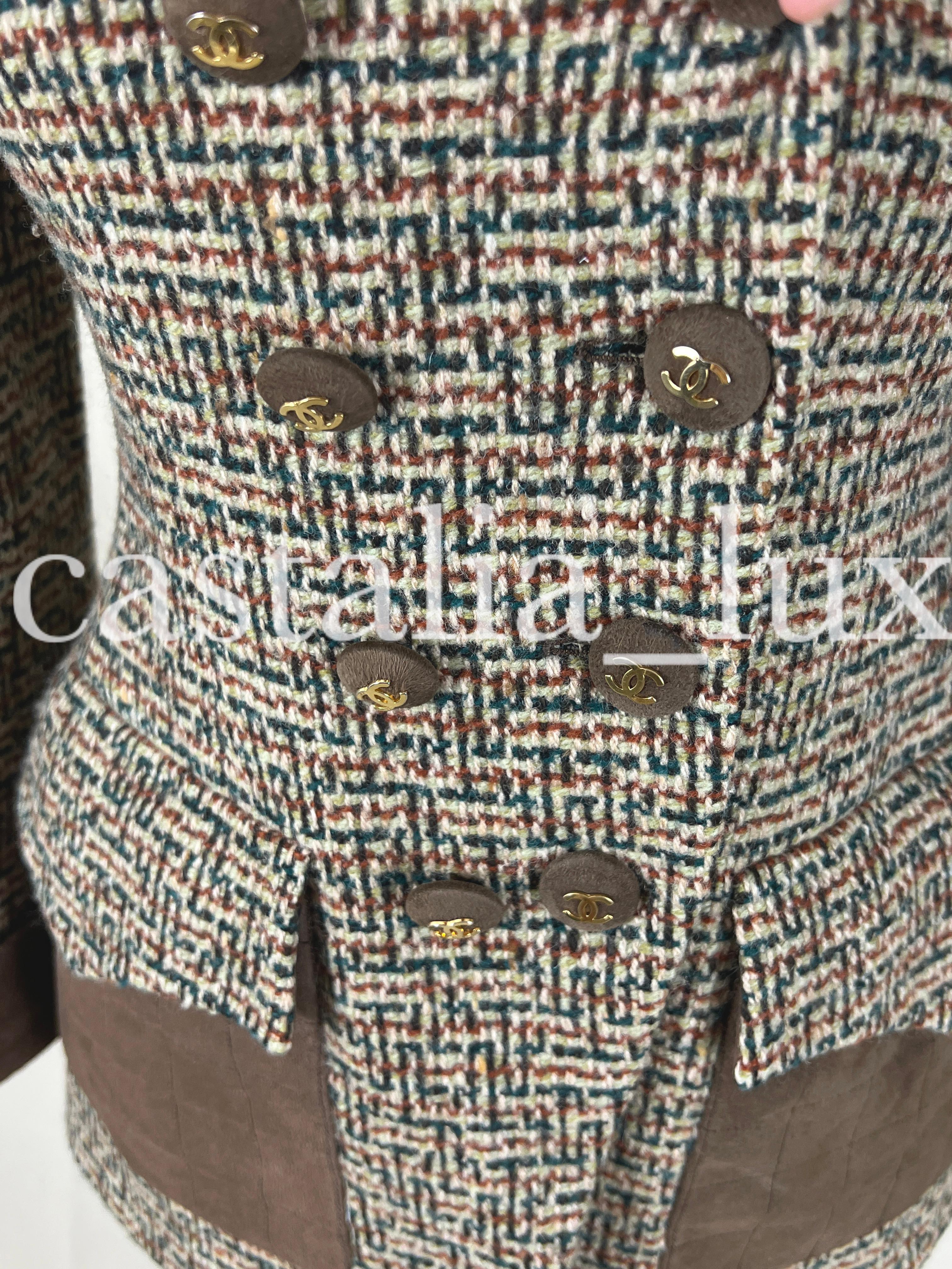 Chanel 1990 Iconic Old English Style Tweed Jacket 14