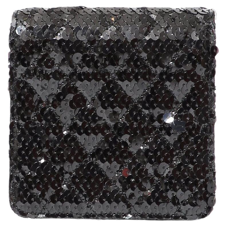 Chanel 1990 Vintage Diamond Quilted Belt Waist Mini Classic Sequin Flap Bag Unisexe en vente