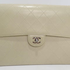 Chanel 1990s Goat Skin Single Flap with Palladium Hardware
