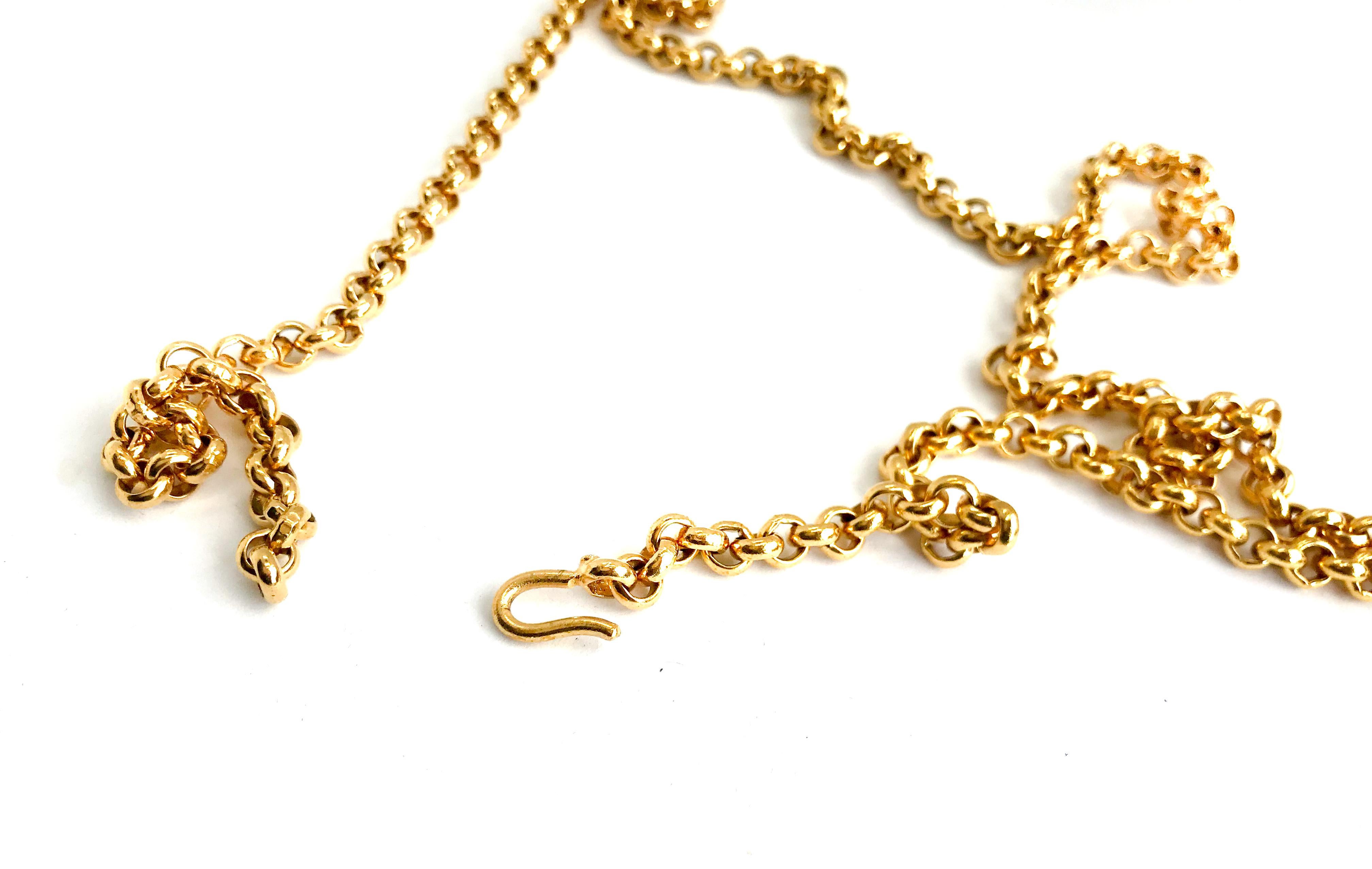 Chanel 1990s Gold Plated Belcher Chain für Damen oder Herren