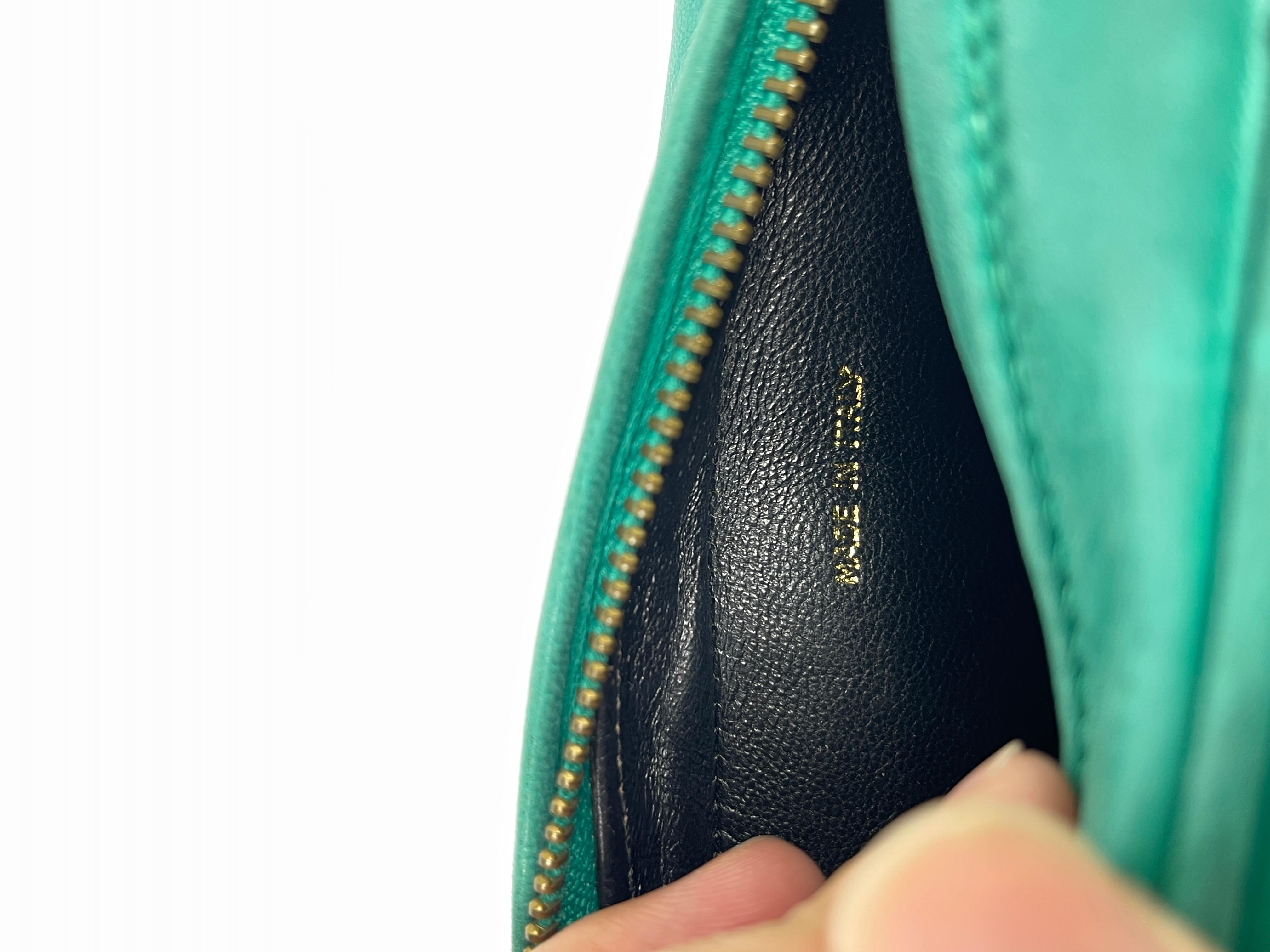 Chanel 1990's Green Lambskin Tassel Caviar CC Pocket Camera Bag 5