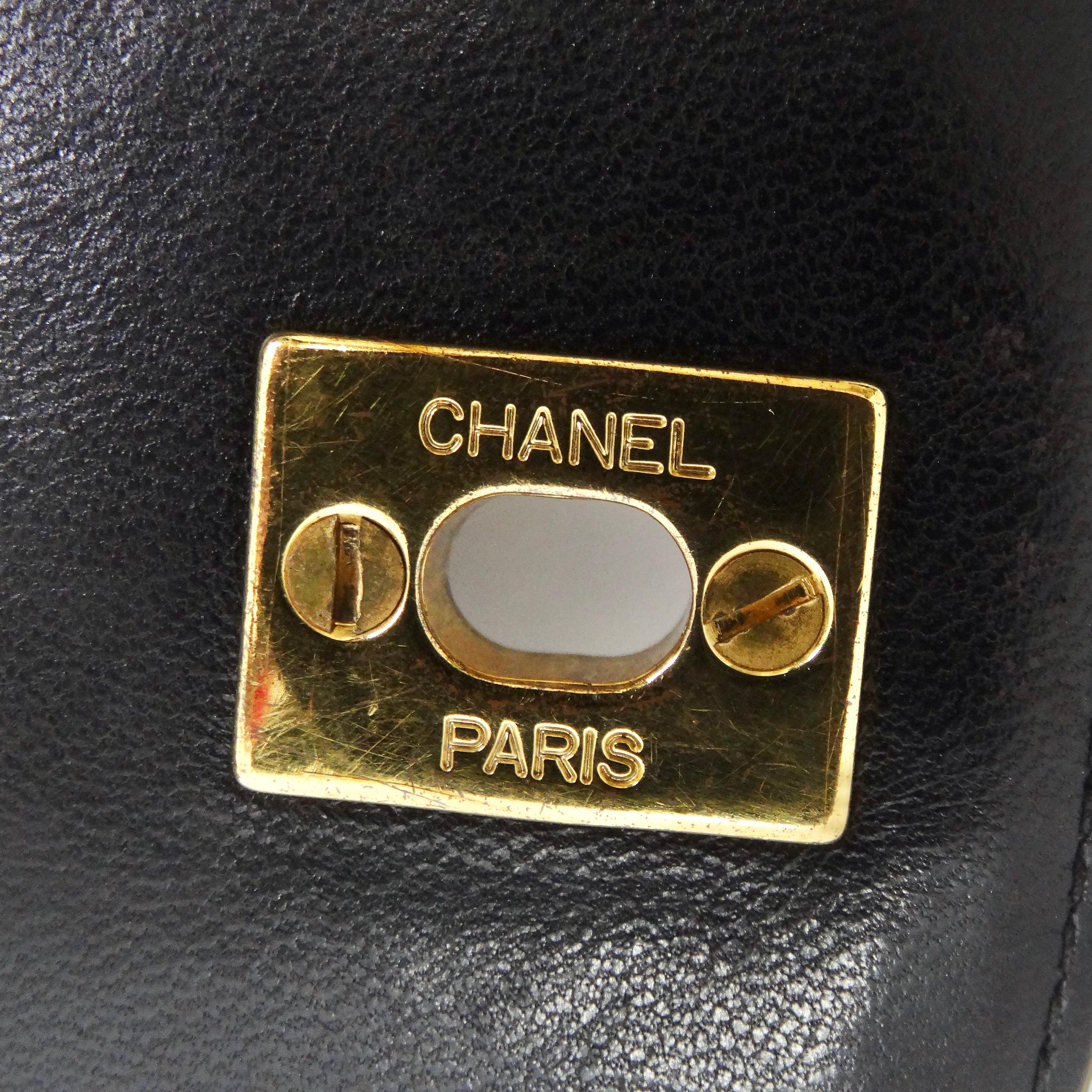Chanel 1990 - Sac à dos matelassé en cuir d'agneau en vente 9