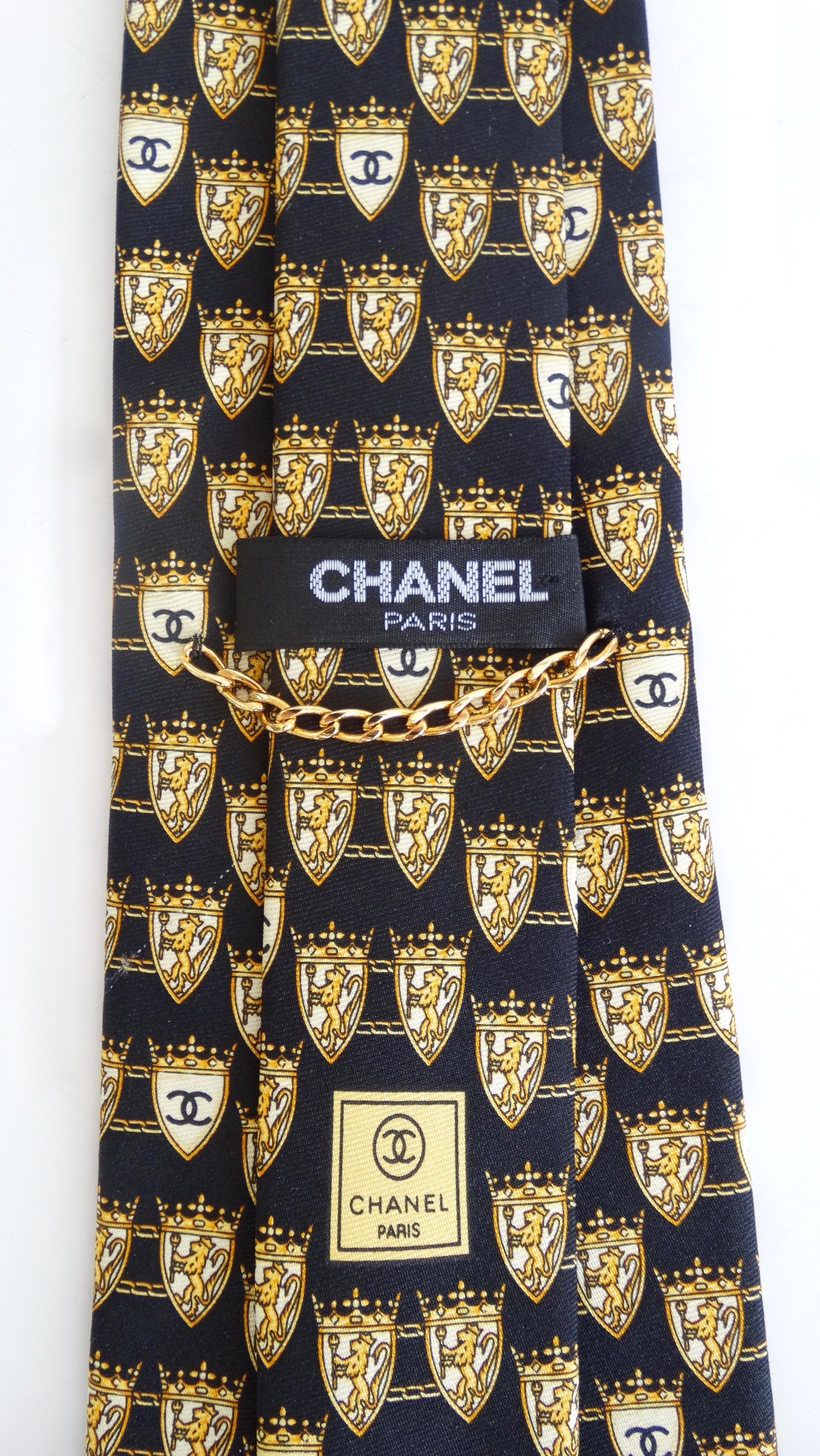 lion logo necktie