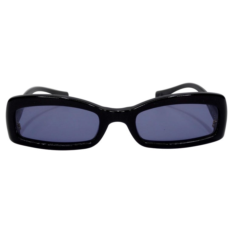 90s Fendi Rectangle Vintage Sunglasses Beige Thick Plastic SL 