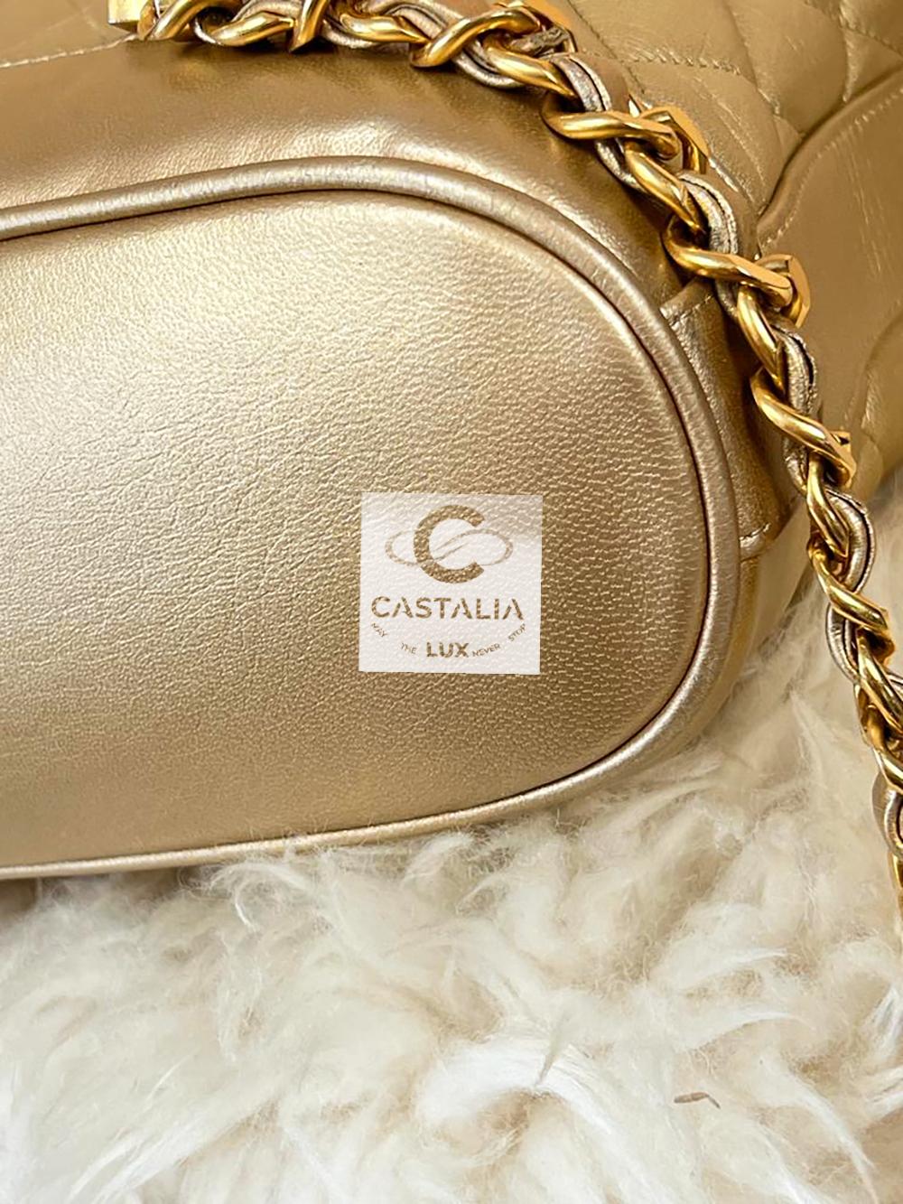 CHANEL 1990s Museum Level Rarest Leather Backpack en vente 9