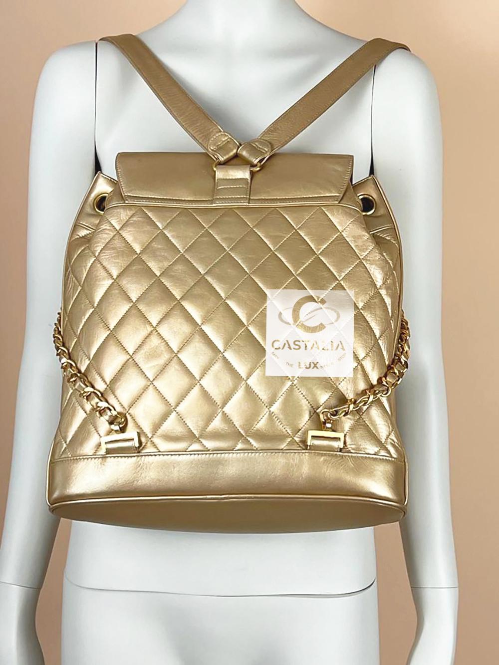CHANEL 1990s Museum Level Rarest Leather Backpack en vente 2