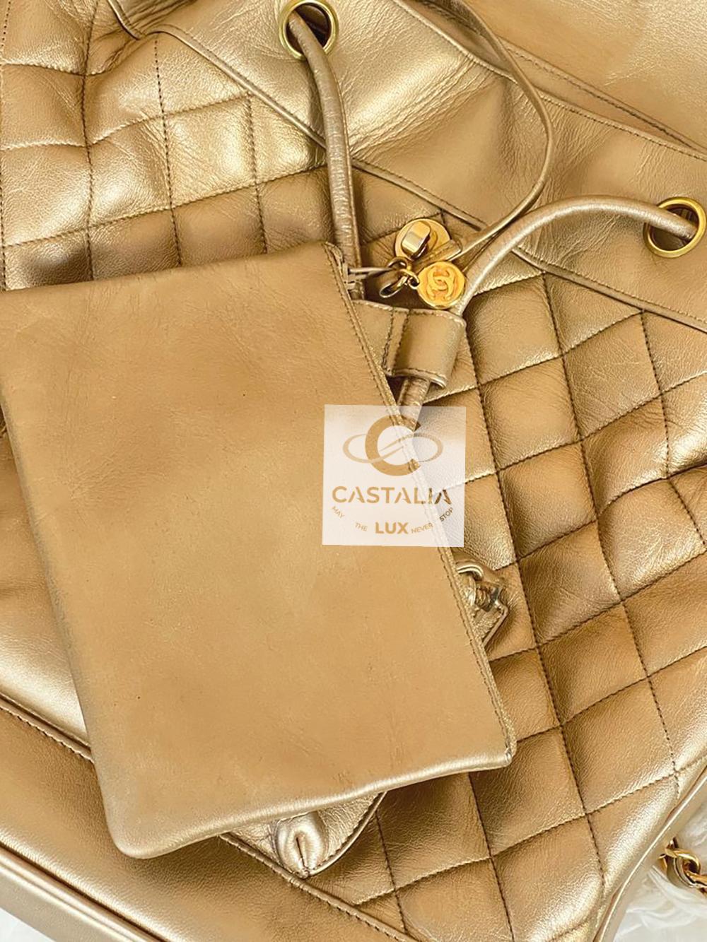 CHANEL 1990s Museum Level Rarest Leather Backpack en vente 3