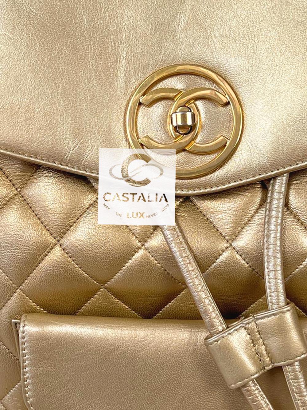 CHANEL 1990s Museum Level Rarest Leather Backpack en vente 4