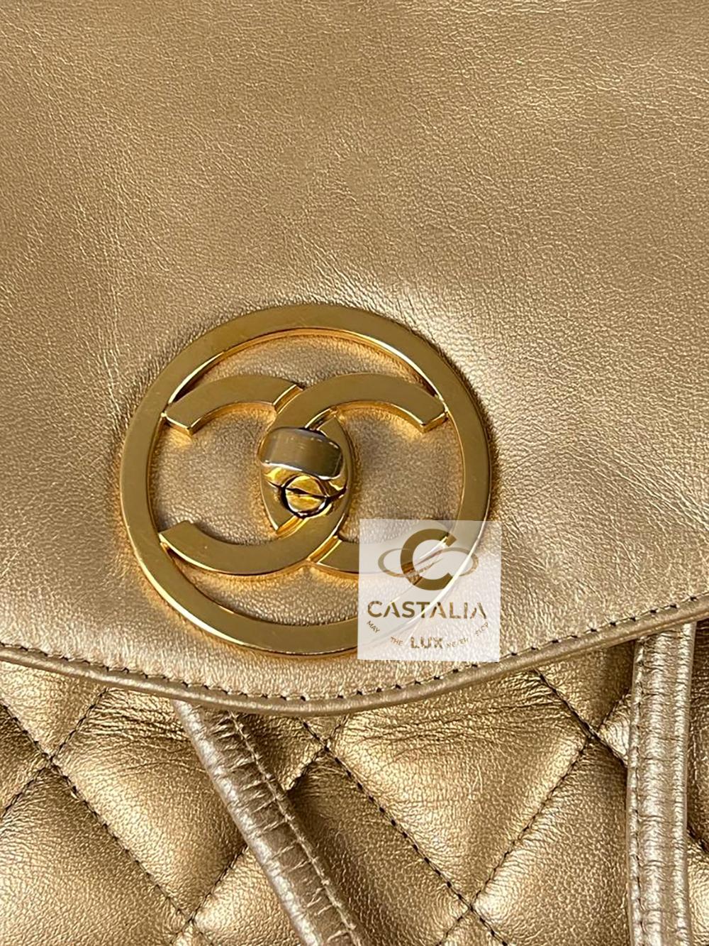 CHANEL 1990s Museum Level Rarest Leather Backpack en vente 5