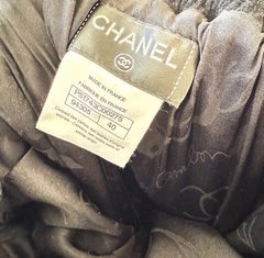 Chanel 1990 Size 40 Suede Leather Black Knickers Vintage 90s Shorts Capri