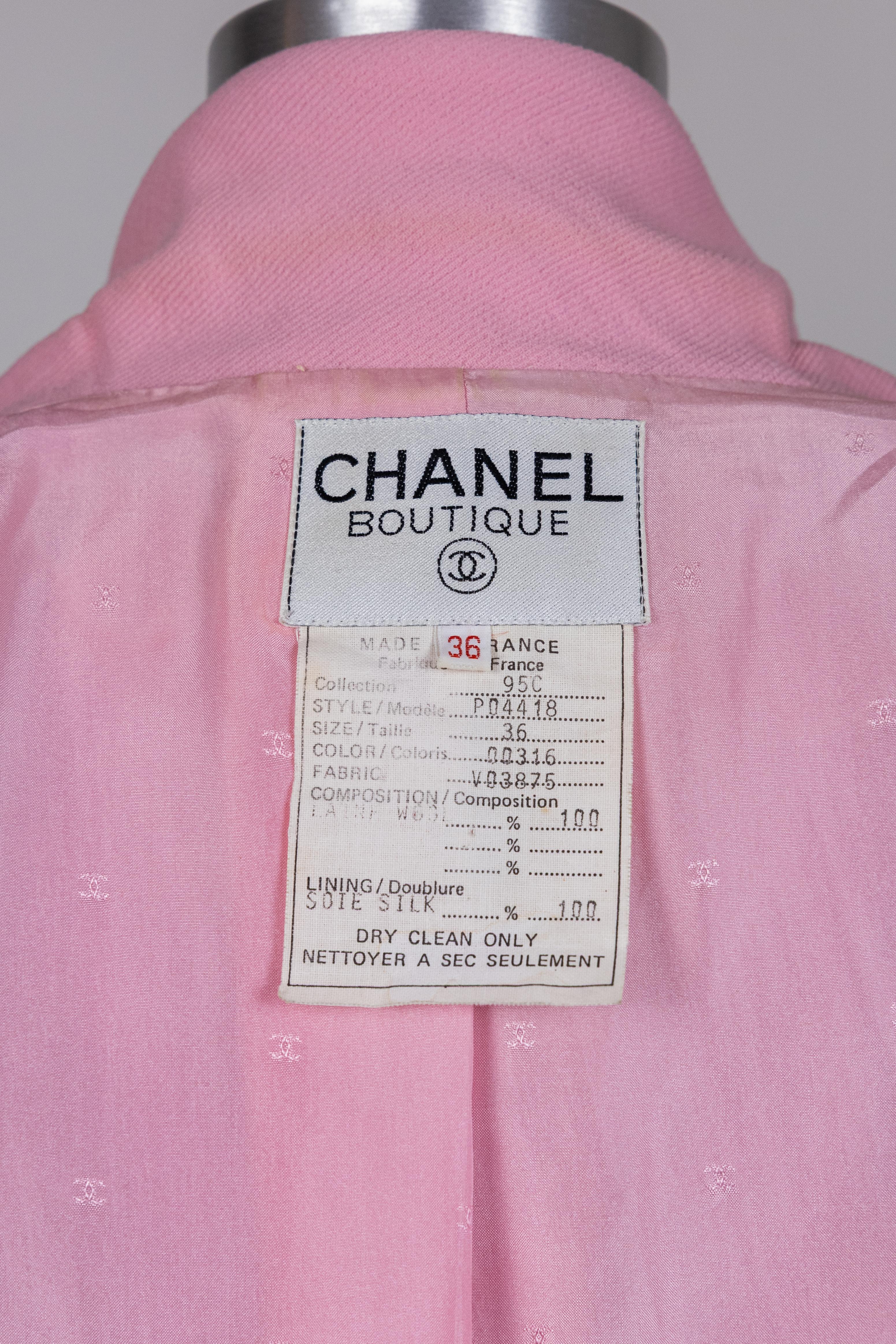 Year: 1990s
Material: Silk
Color: Pink

Measurements: 
Size Tag: 36 
Shoulder to Shoulder: 37cm 
Armpit to Armpit: 42cm 
Sleeve Length: 50cm 
Total Length: 75cm

Condition Notes: Very Good.