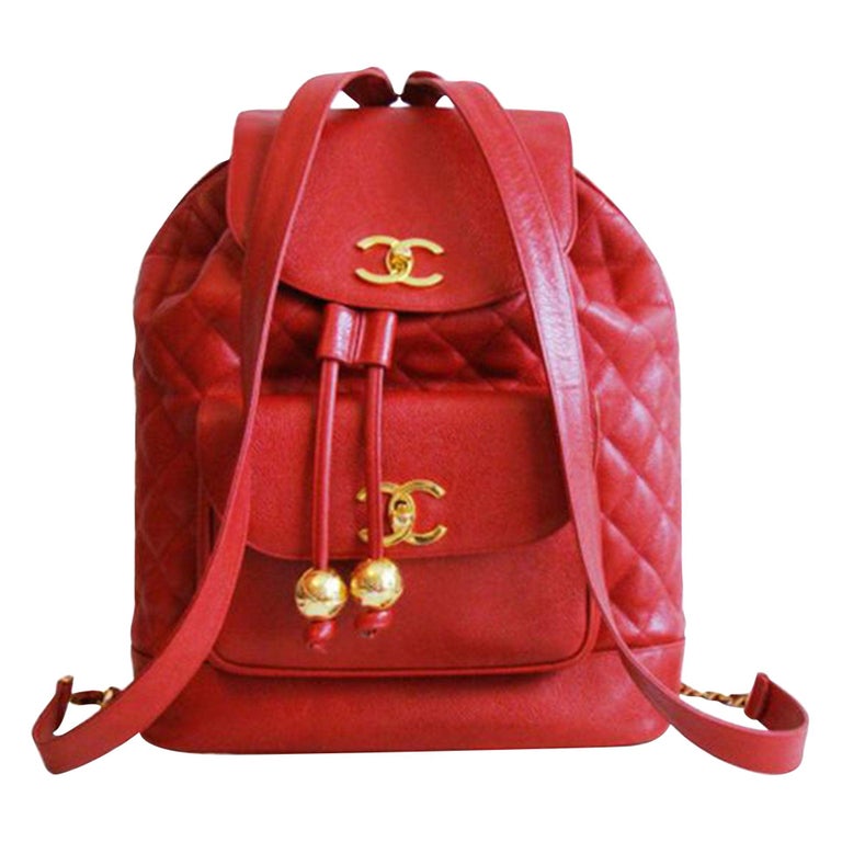 pink chanel backpack vintage
