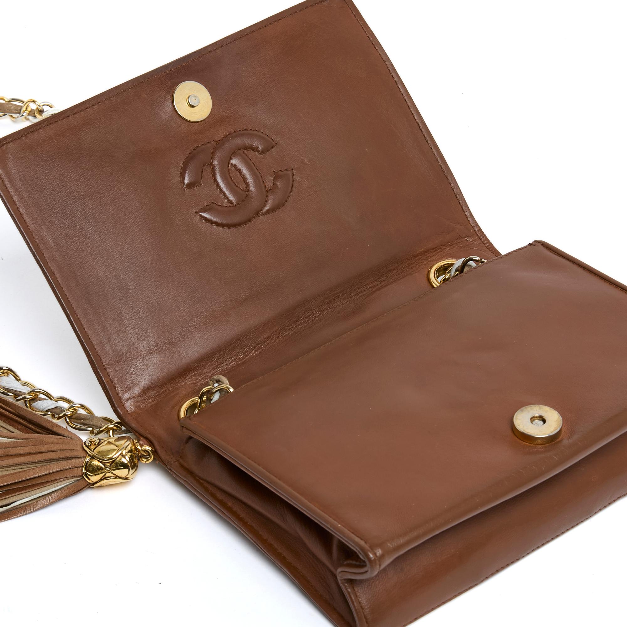 Women's Chanel 1991 Sac Arlequin Leather Quilt Single Flap Shoulder Bag Pristine