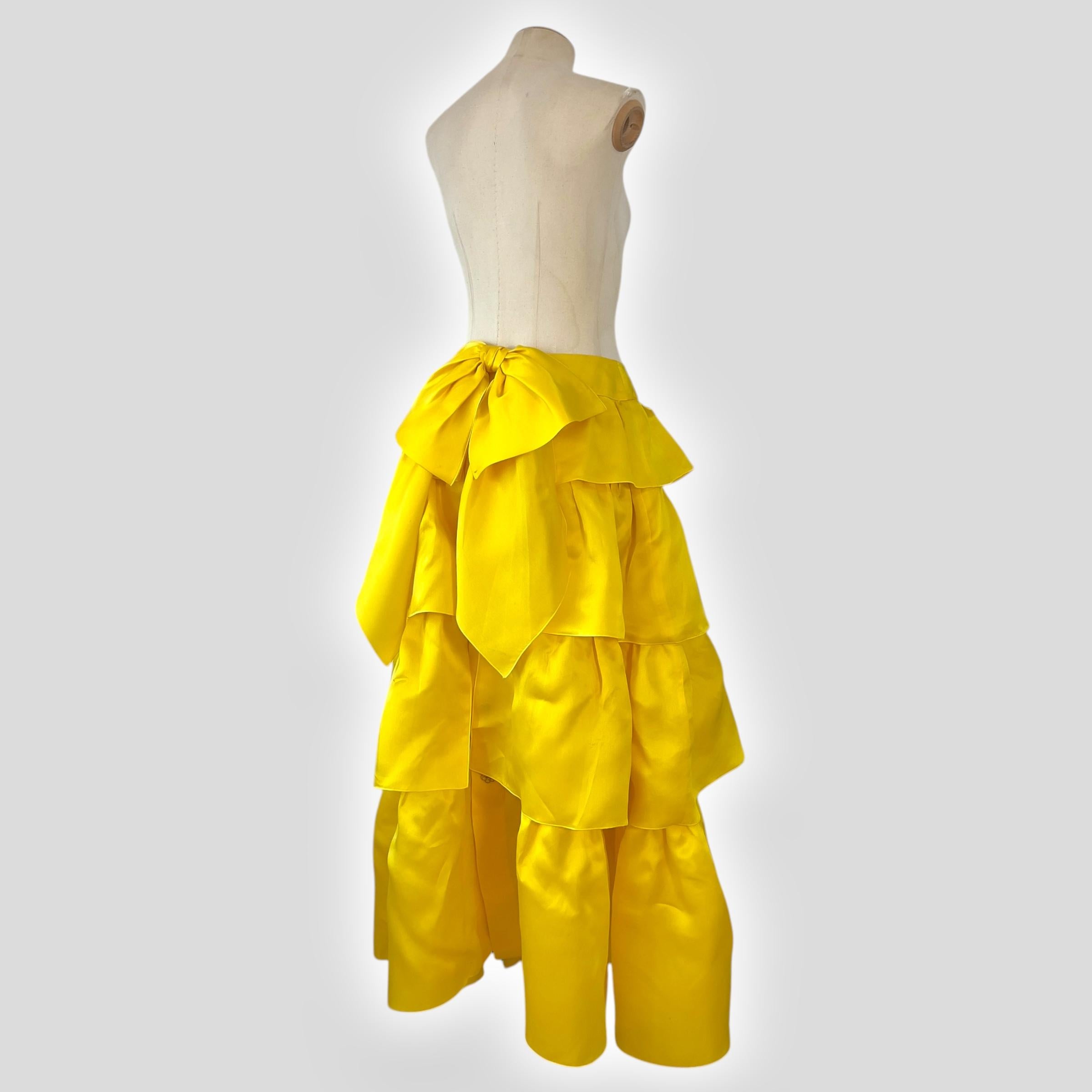 Maxi gonna in seta Chanel 1991 in vendita 3