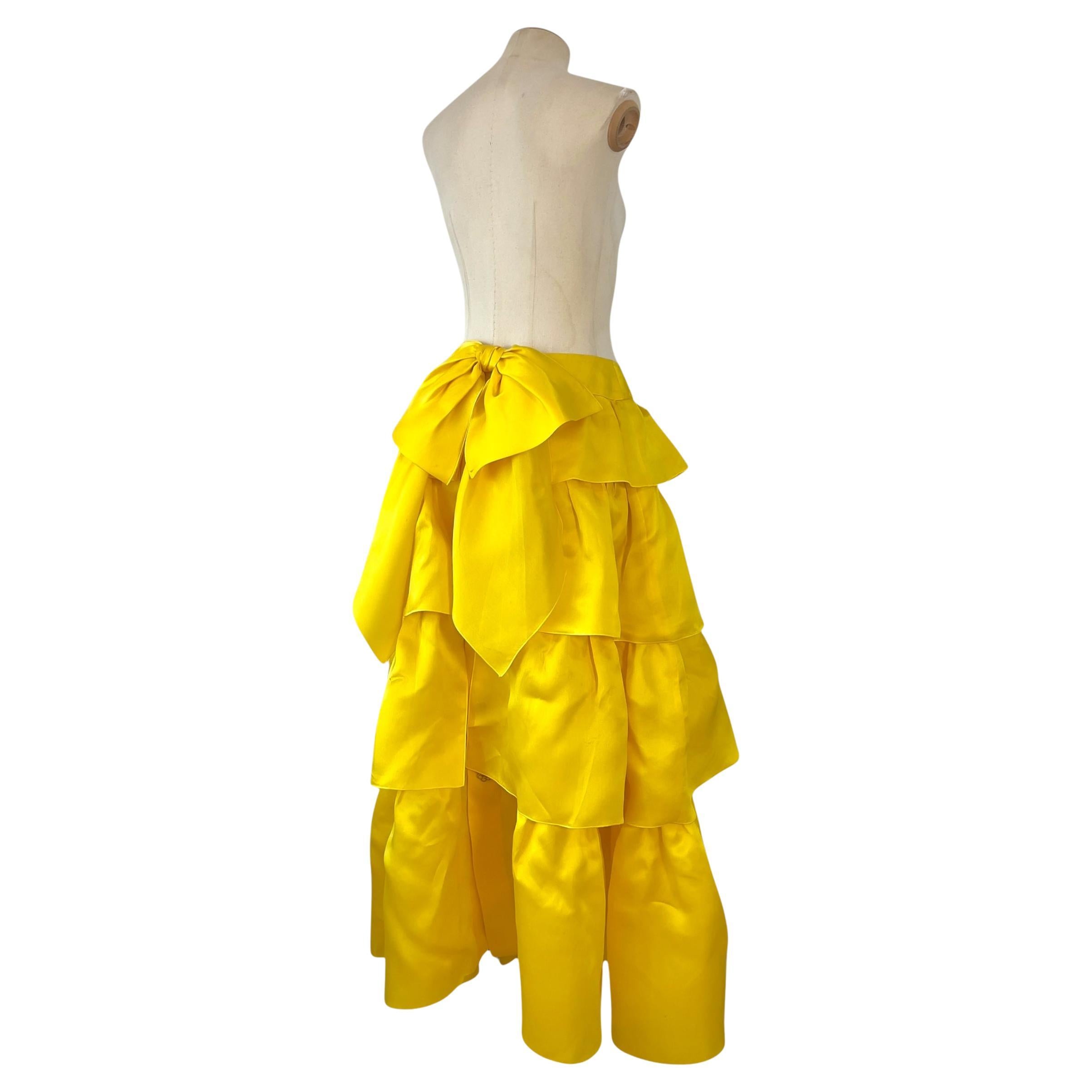 Chanel 1991 Silk Maxi Skirt