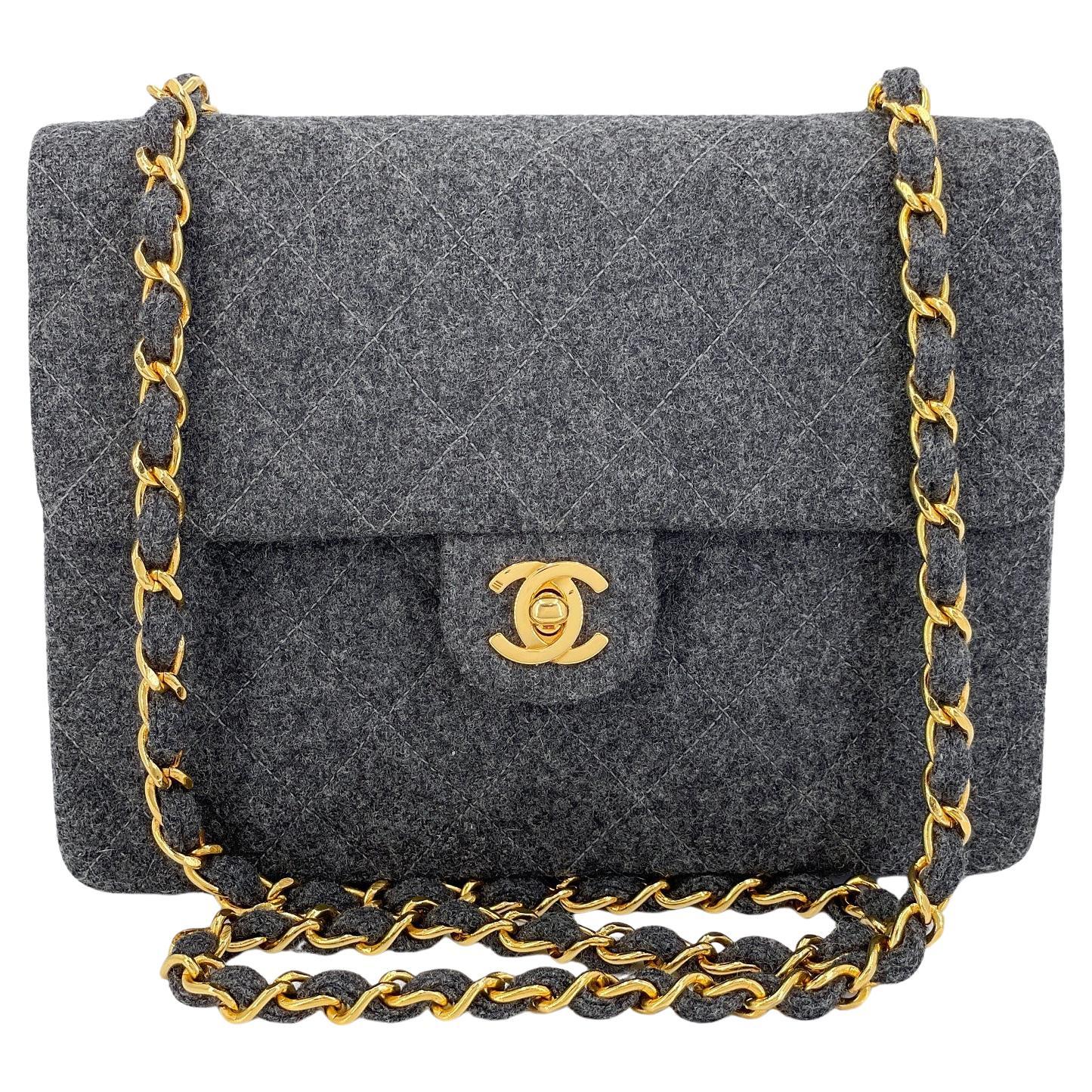 Chanel wool flap bag best sale