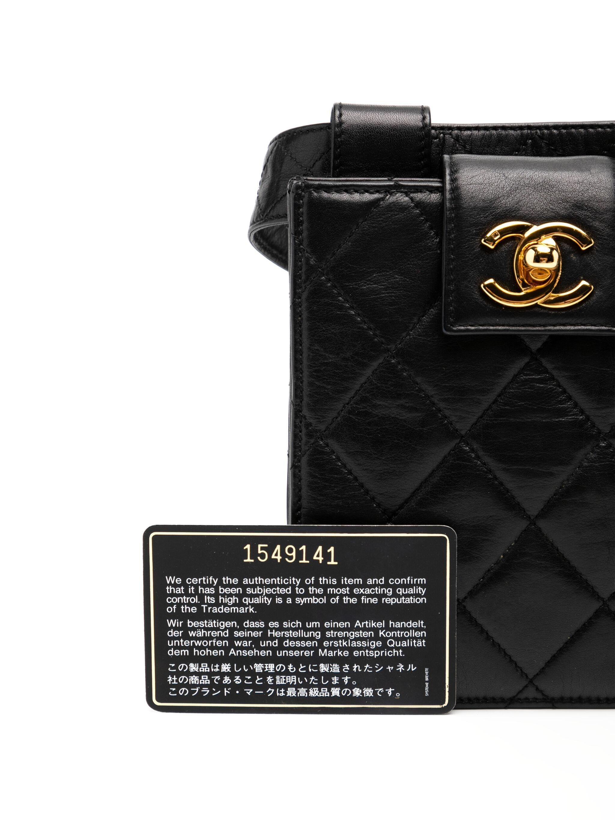 Chanel 1992 Rare Vintage Dual Twin Quilted Caviar Pouch Waist Fanny Belt Bag For Sale 2