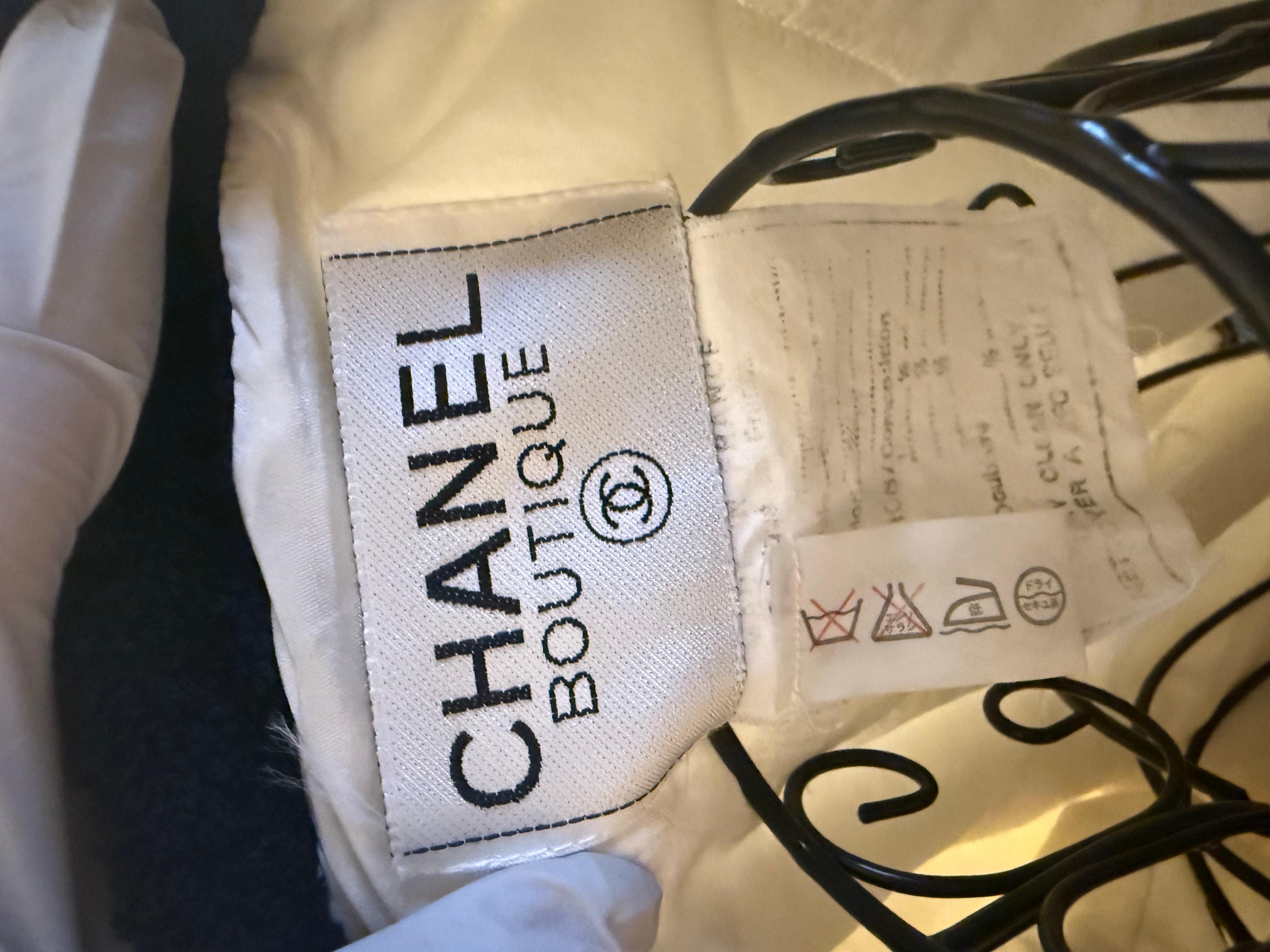 Chanel 1992 Runway White Terrycloth Open Jacket For Sale 7