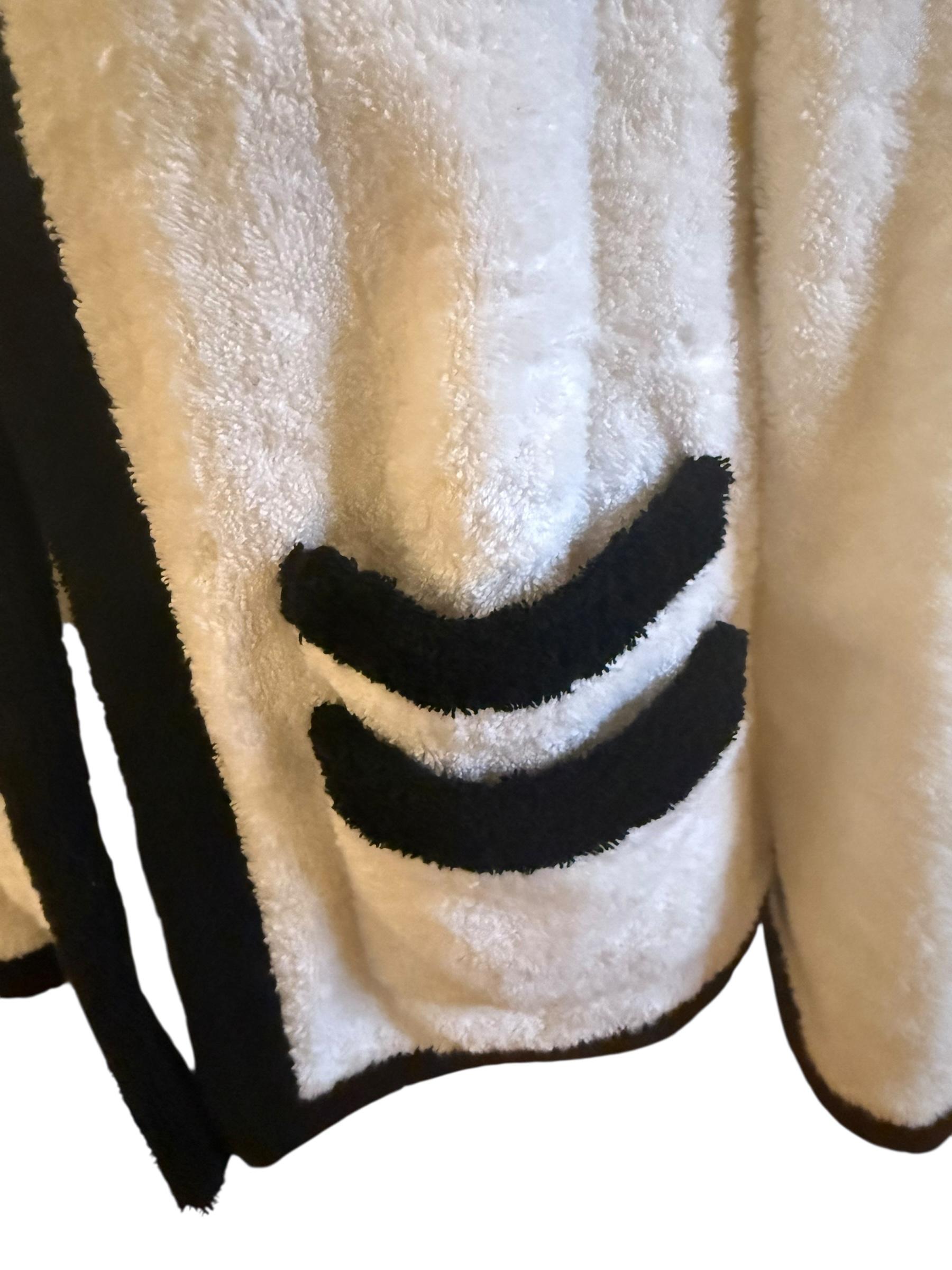Chanel 1992 Runway White Terrycloth Open Jacket For Sale 1