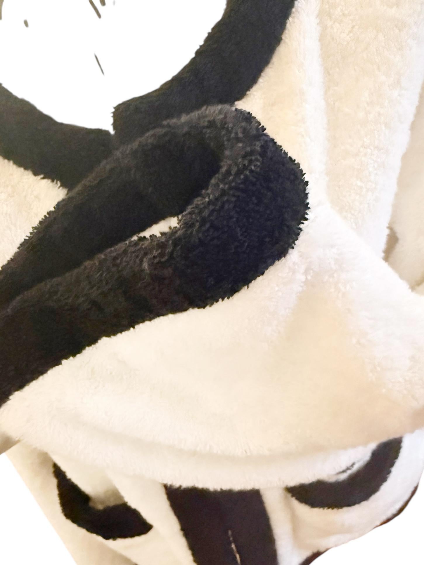 Chanel 1992 Runway White Terrycloth Open Jacket For Sale 4