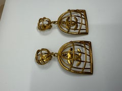 Chanel 1993 Birdcage Earrings