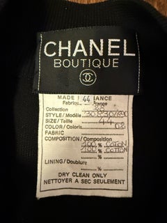 Chanel 1993 Black Jumpsuit with Logo Detail — Size 44