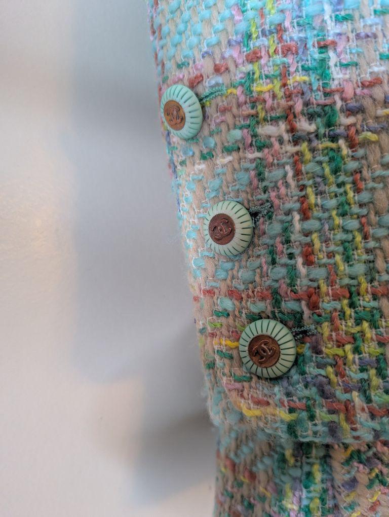 Blazer de tweed Chanel Primavera 1993 en venta 3