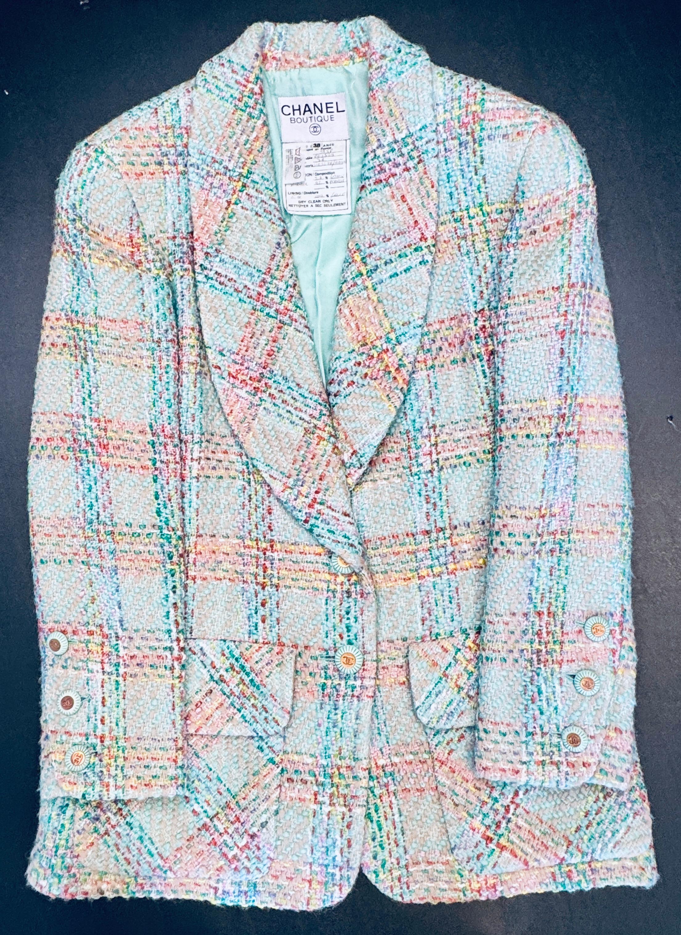 Blazer in tweed della primavera 1993 di Chanel