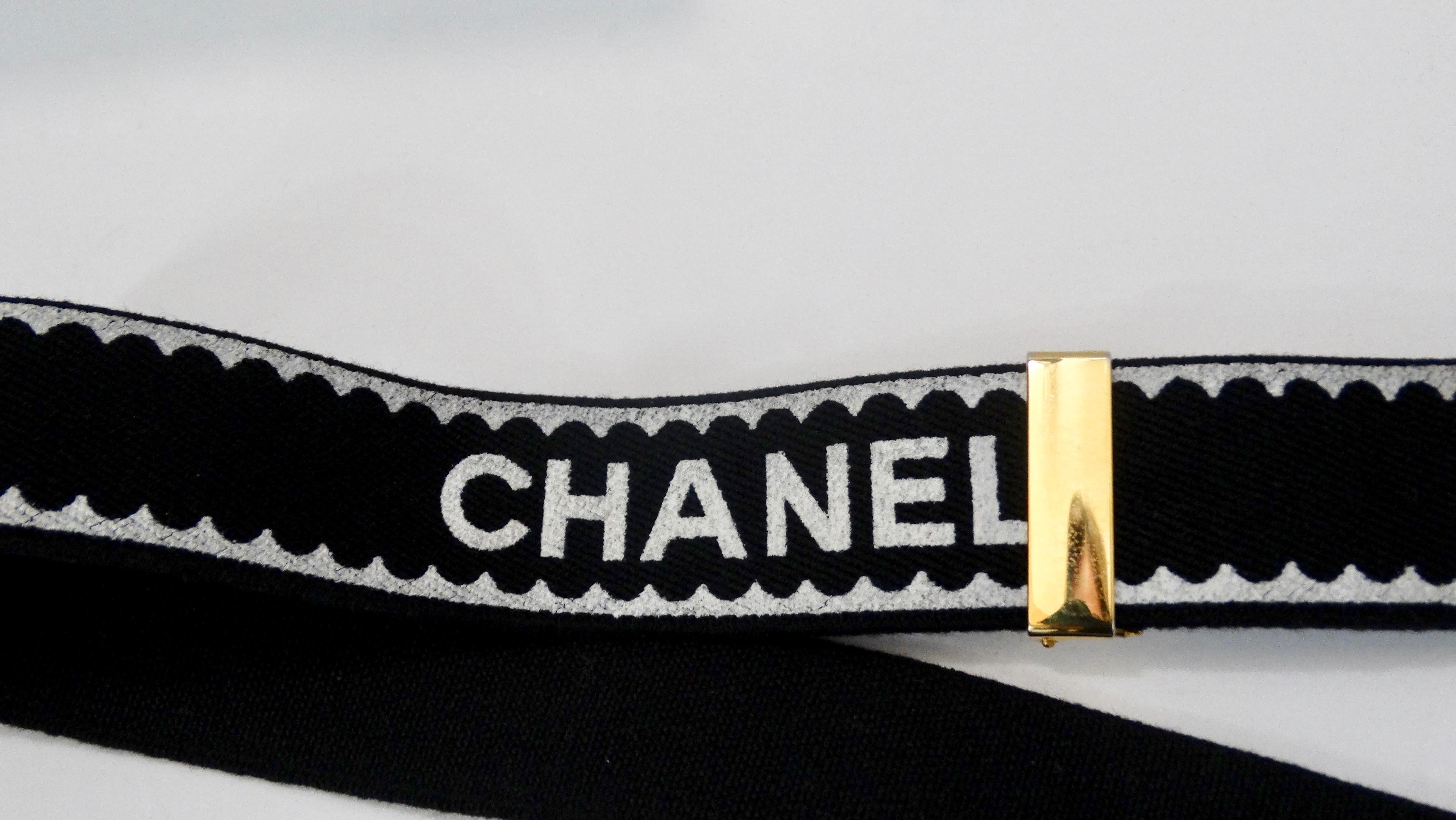 Chanel 1994 Autumn Monogram Suspenders  3