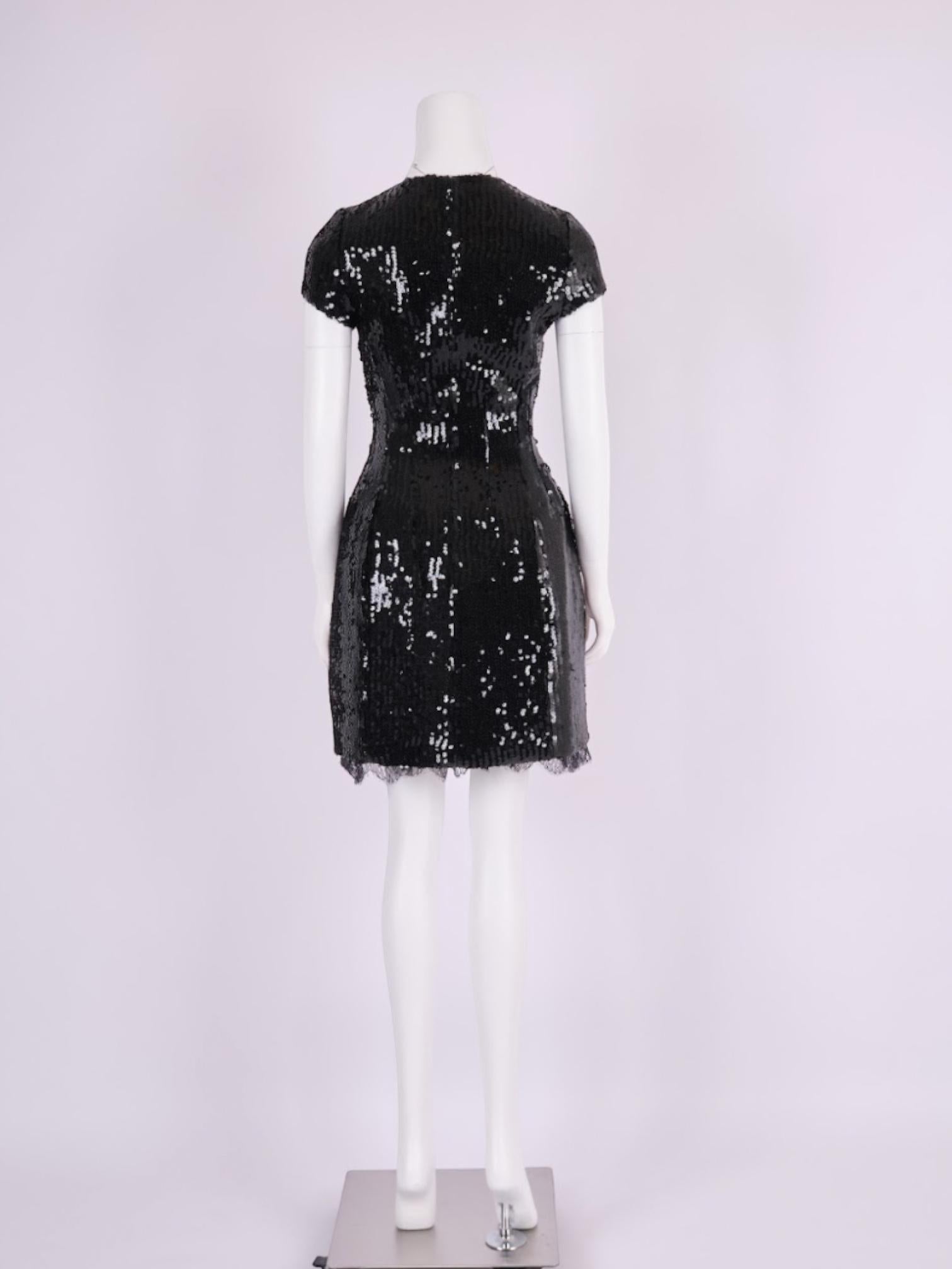 Chanel 1994 Black Sequin Dress 1