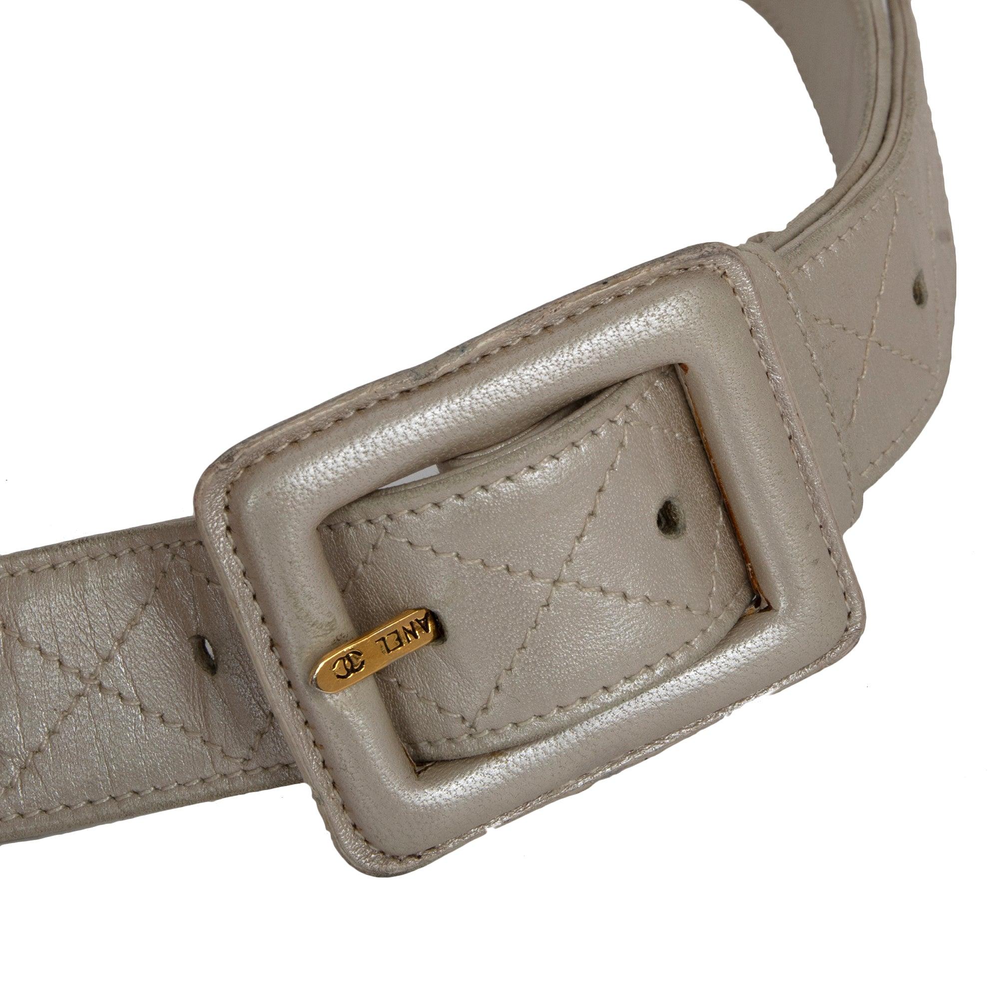 Chanel 1994 CC Mini Champagne Gold Waist Mini Classic Flap Belt Bum Bag  For Sale 2