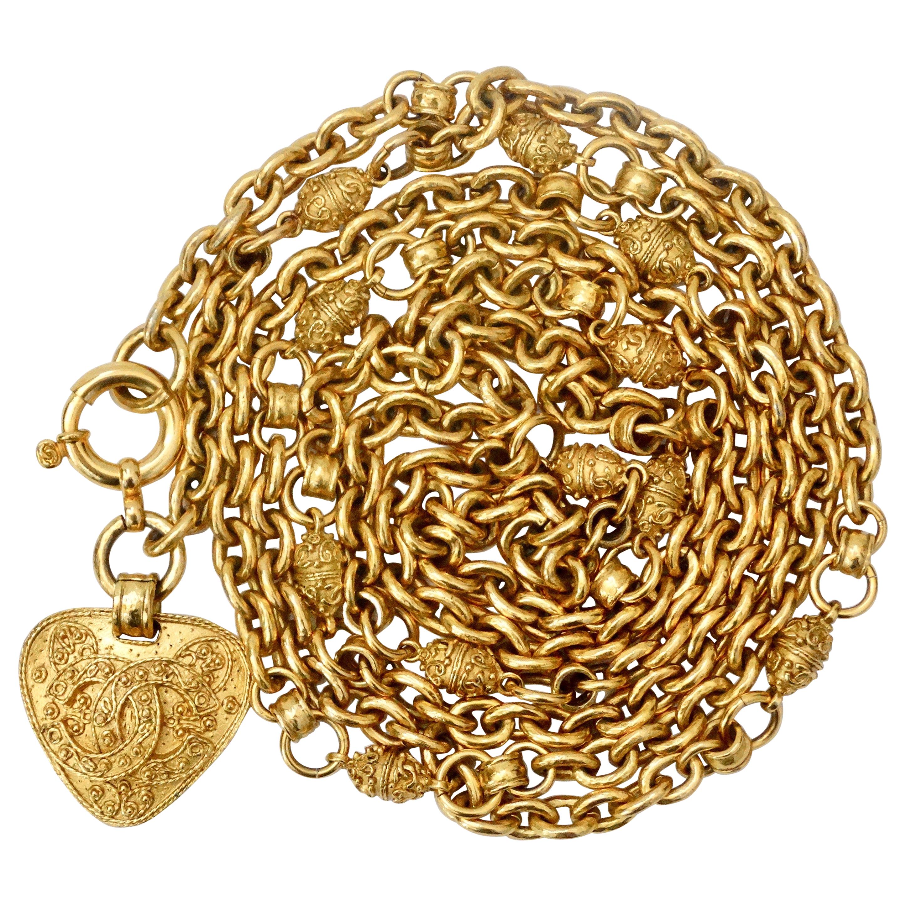 Chanel 1994 ‘CC
 Pendant Chain Link Belt/Necklace