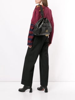 Chanel 1994 Diamond Quilted Drawstring Backpack