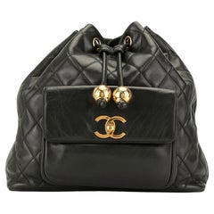 Chanel 1994 Diamantgesteppter Rucksack mit Kordelzug