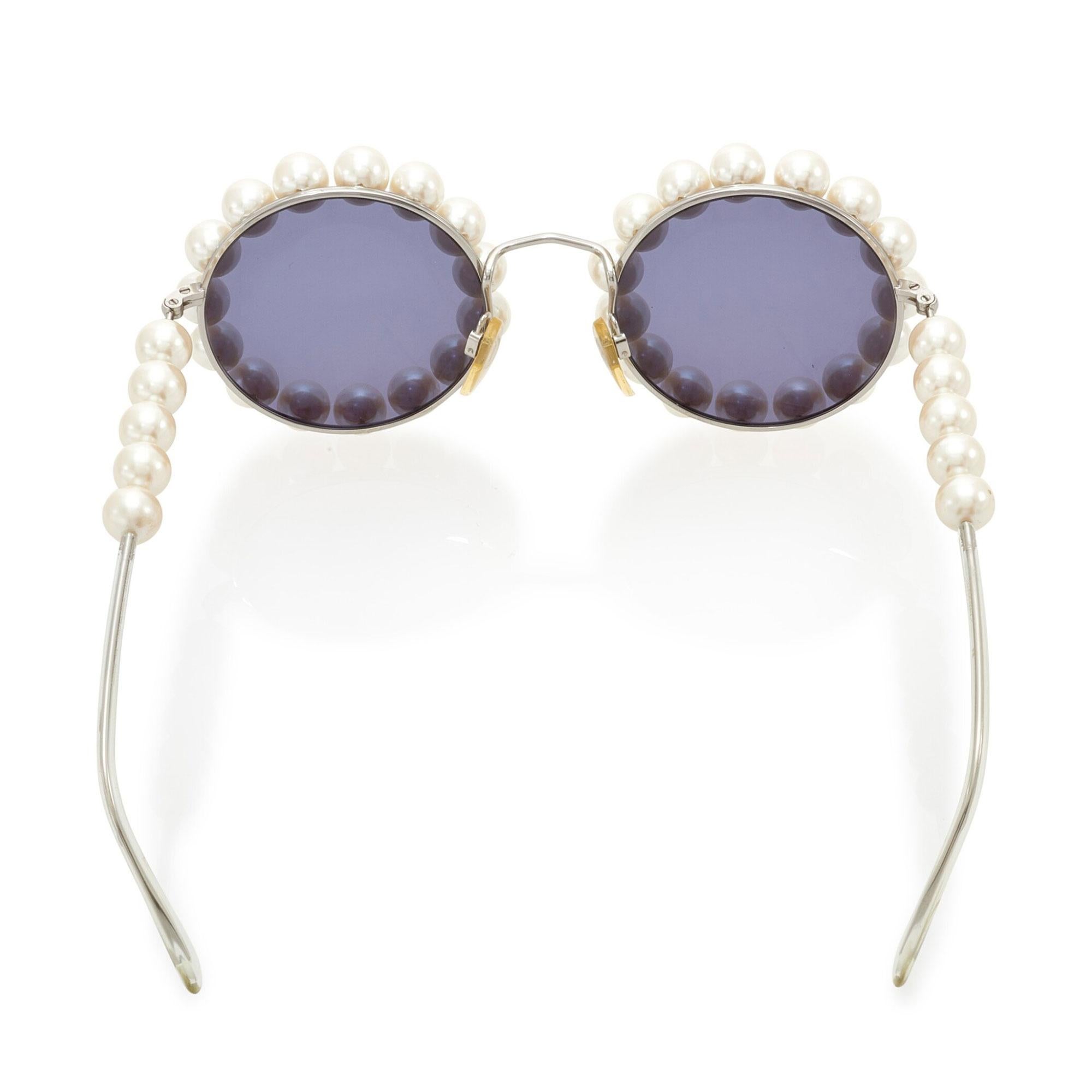 vintage chanel pearl sunglasses