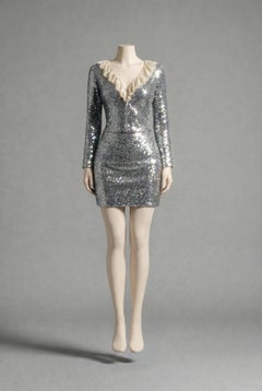 Chanel 1994 Runway Sequin Skirt Suit size 42