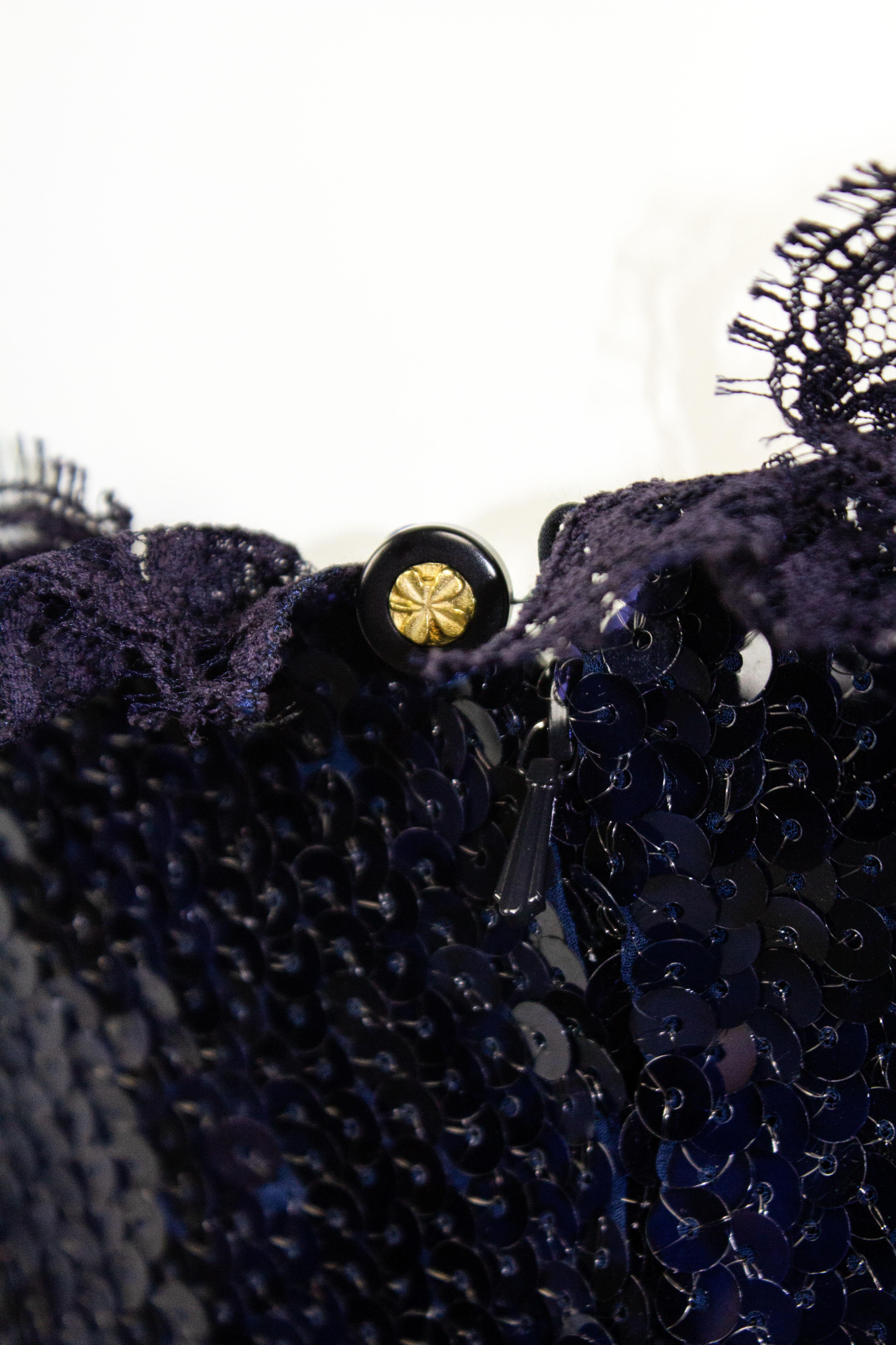 Chanel 1994 Sequin Bow Dress 9