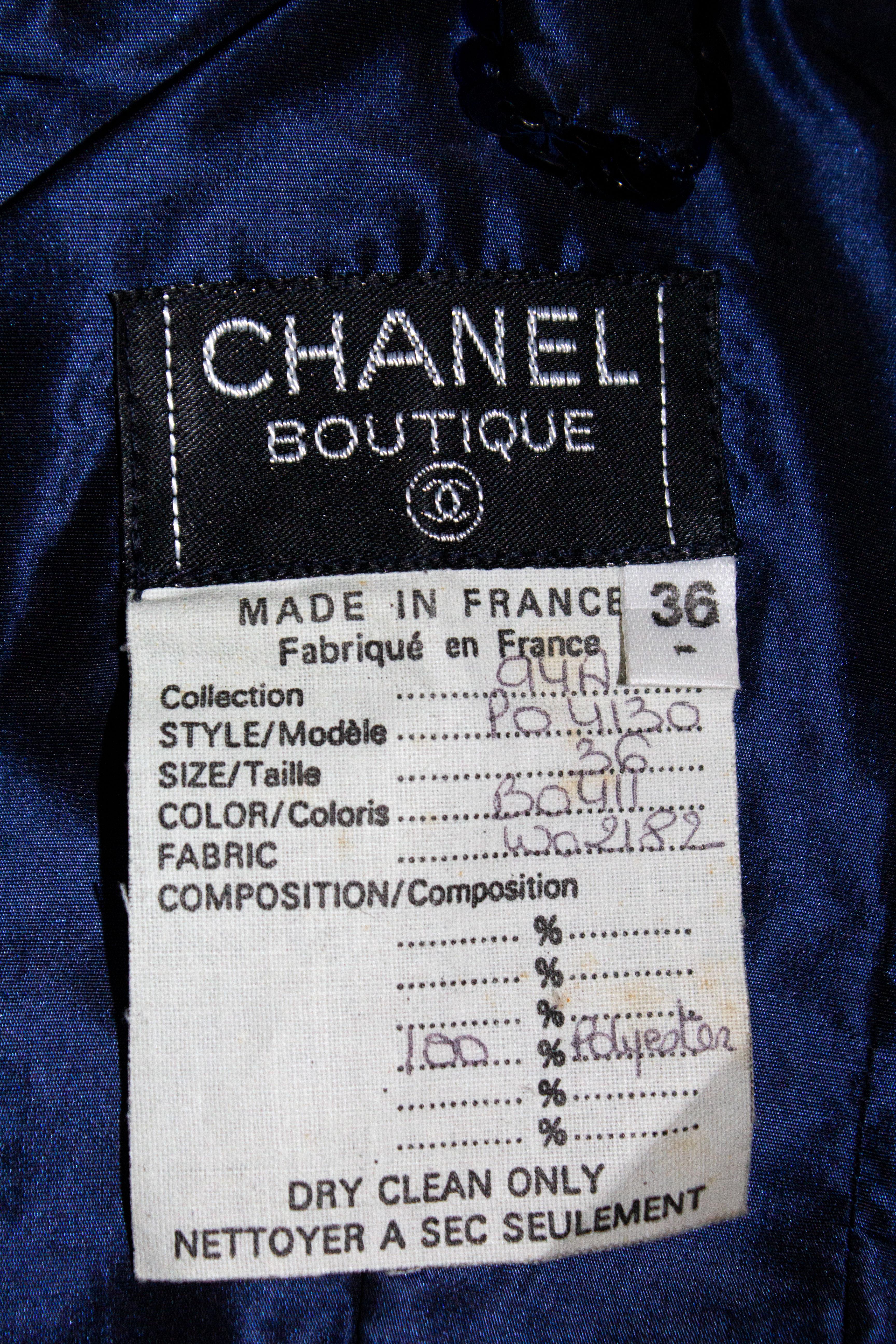 Chanel 1994 Sequin Bow Dress 10